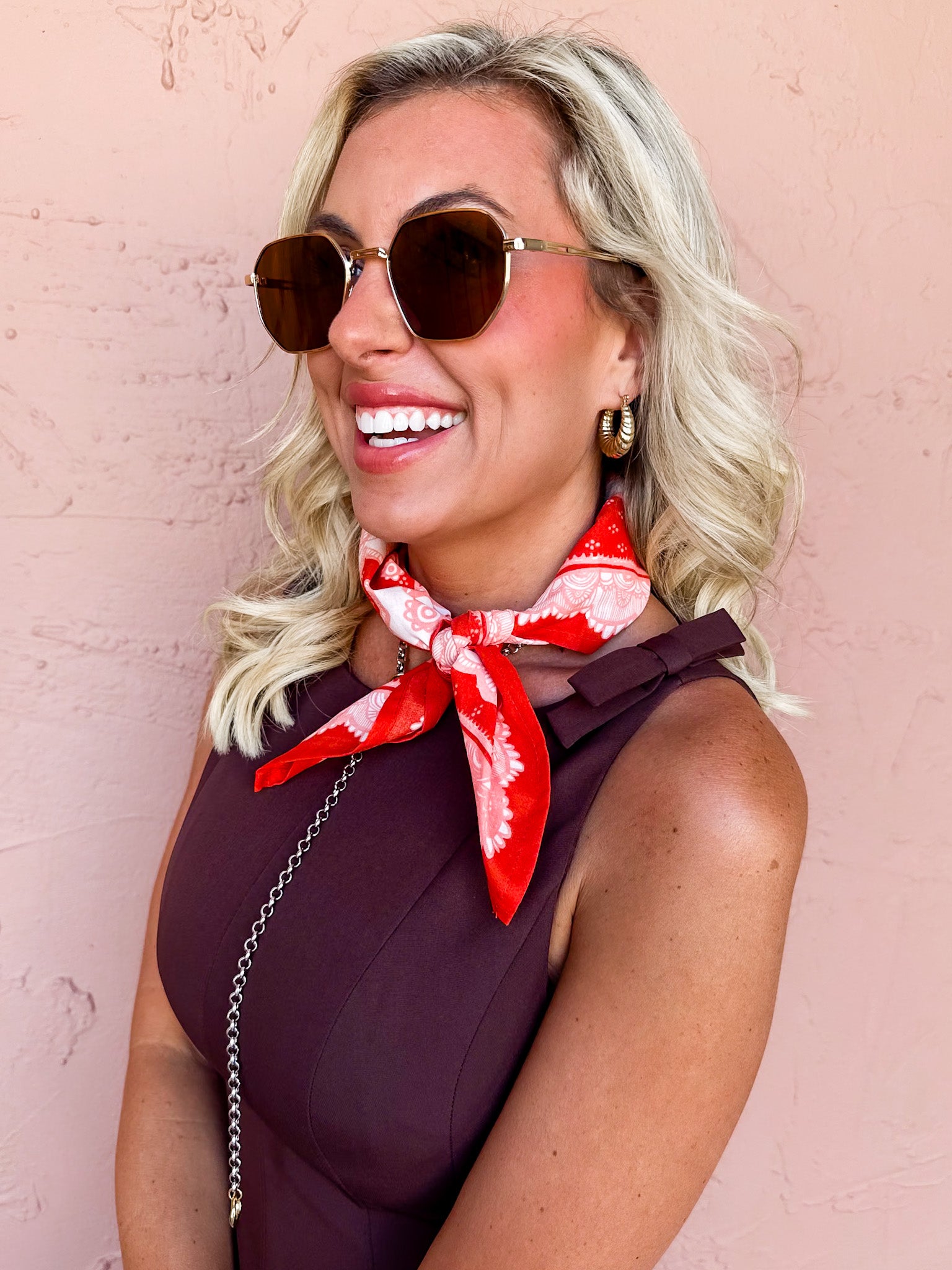 Sloane Bow Sleeveless Top