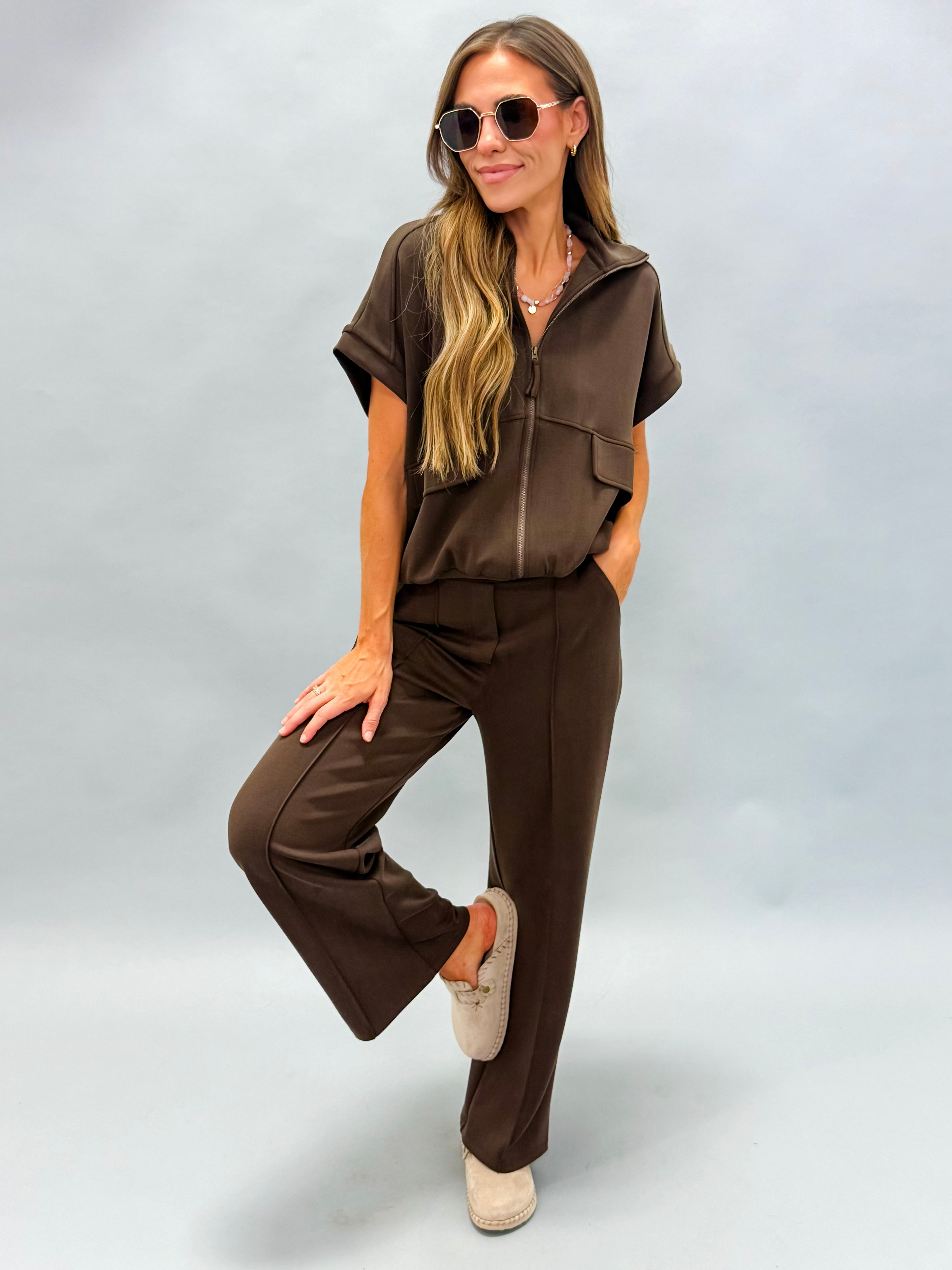 Maggie Brushed Modal Pintuck Pants