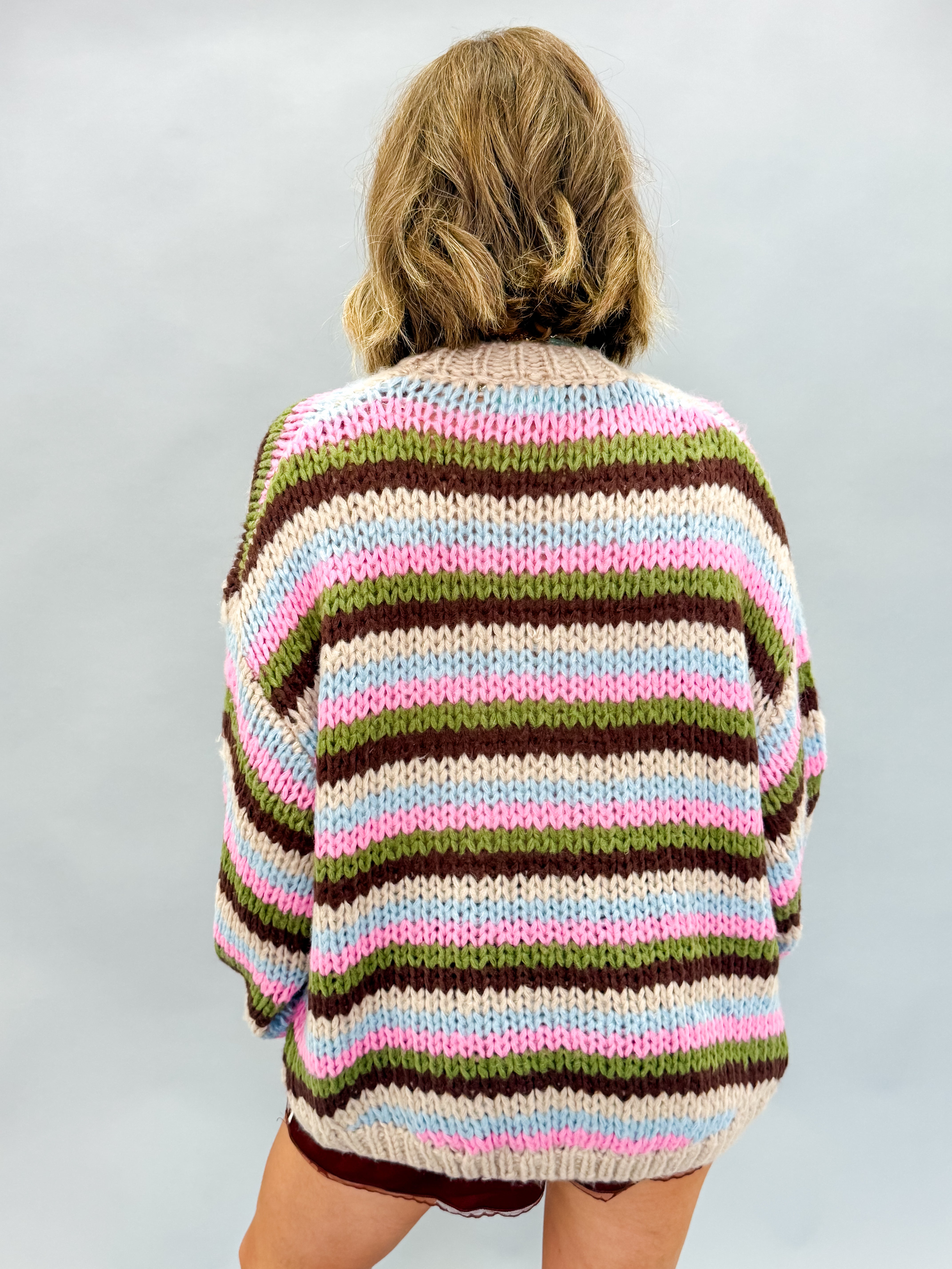 Adalyn Striped Cardigan Sweater