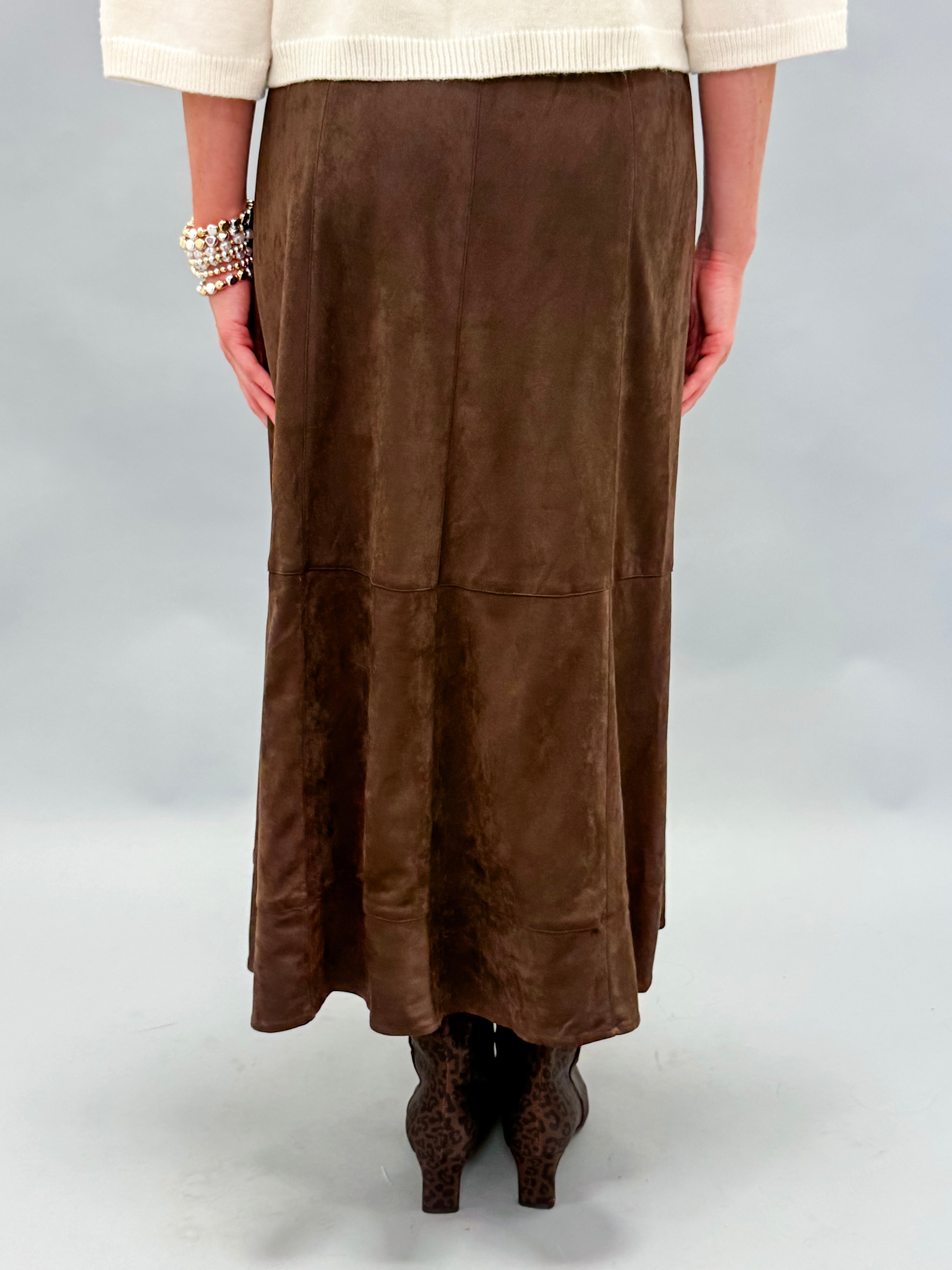 Savannah Suede Midi Skirt