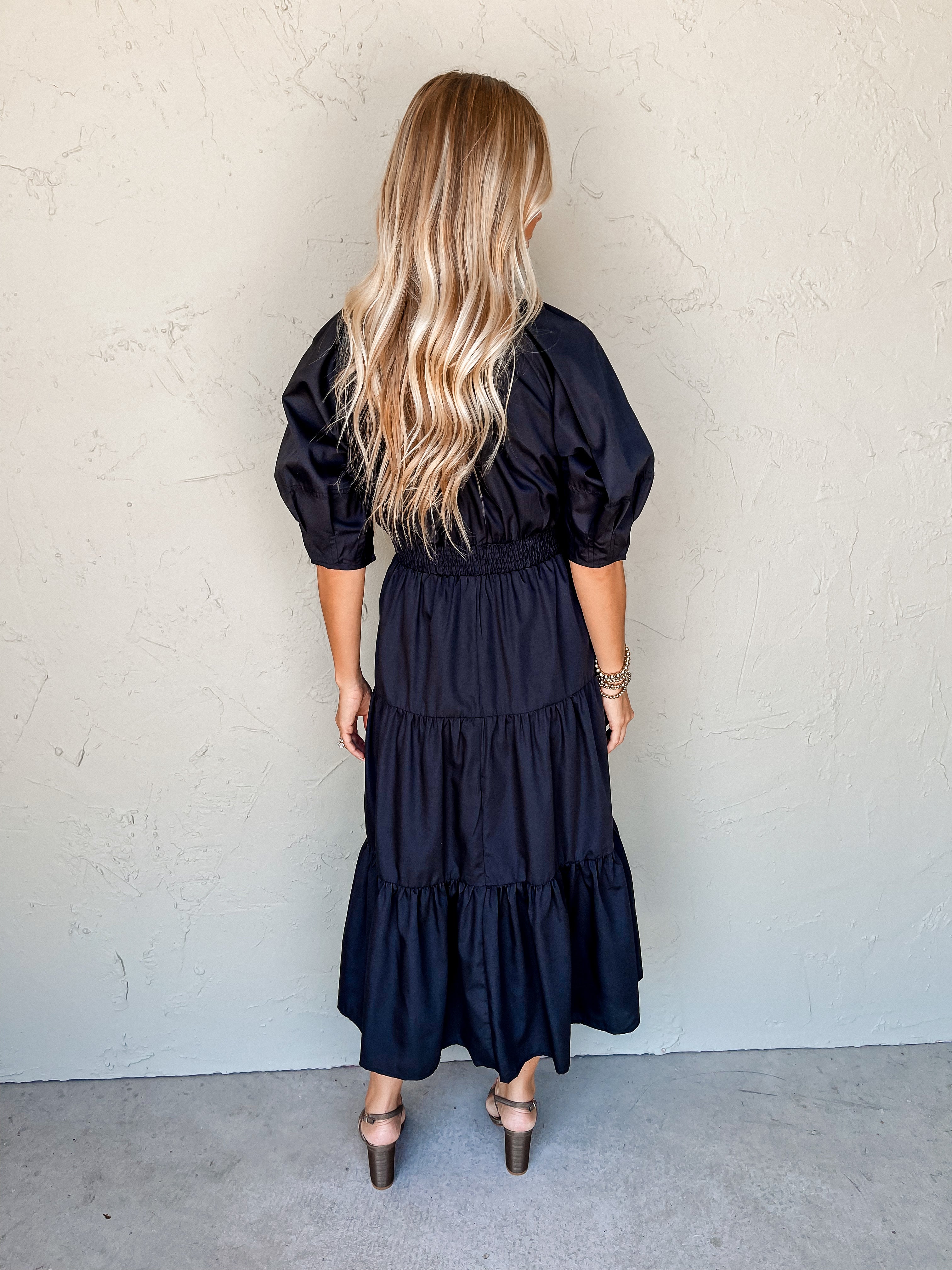 In My Memories Tiered Midi Dress