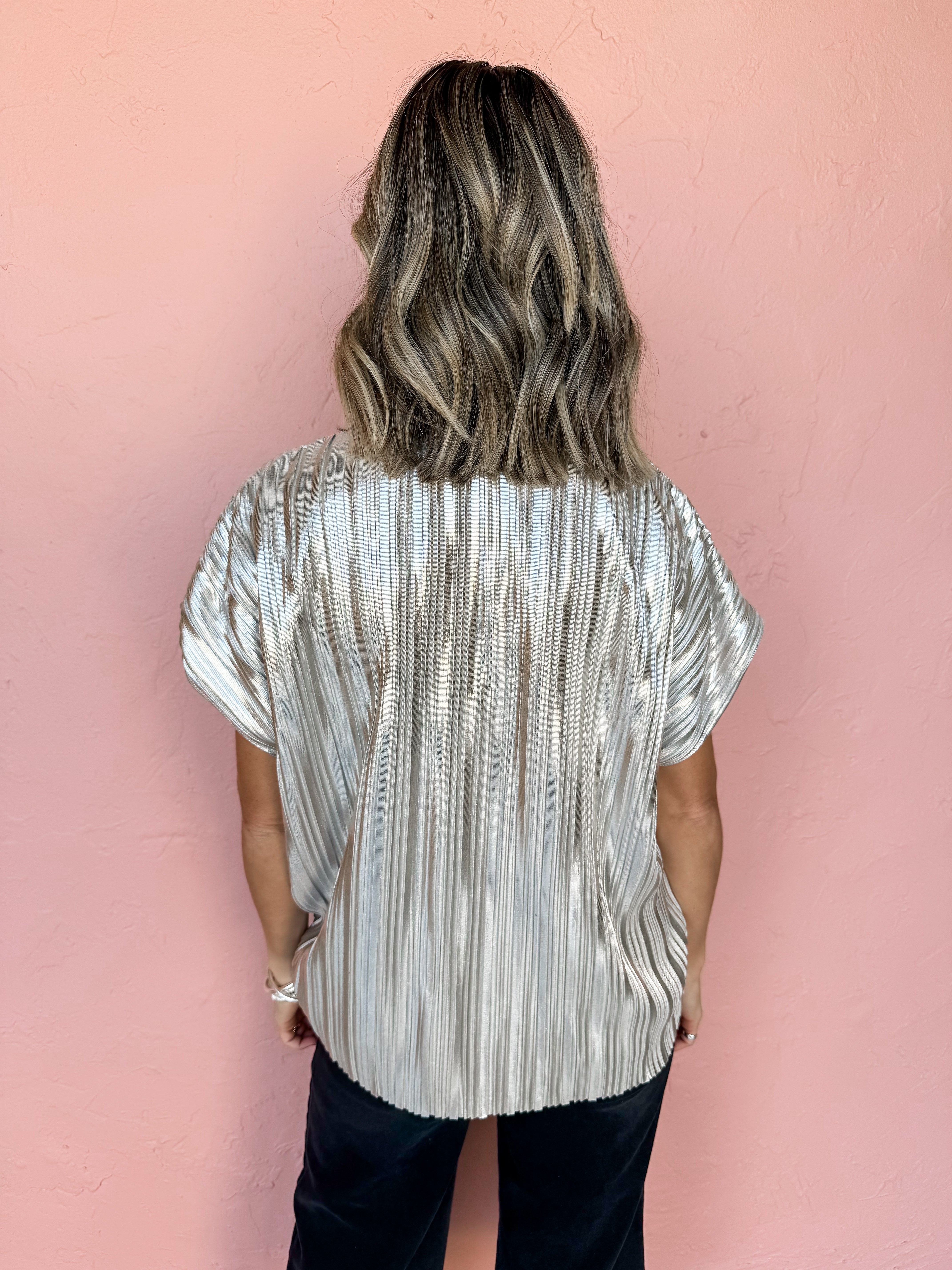 In The Spotlight Pleated Top