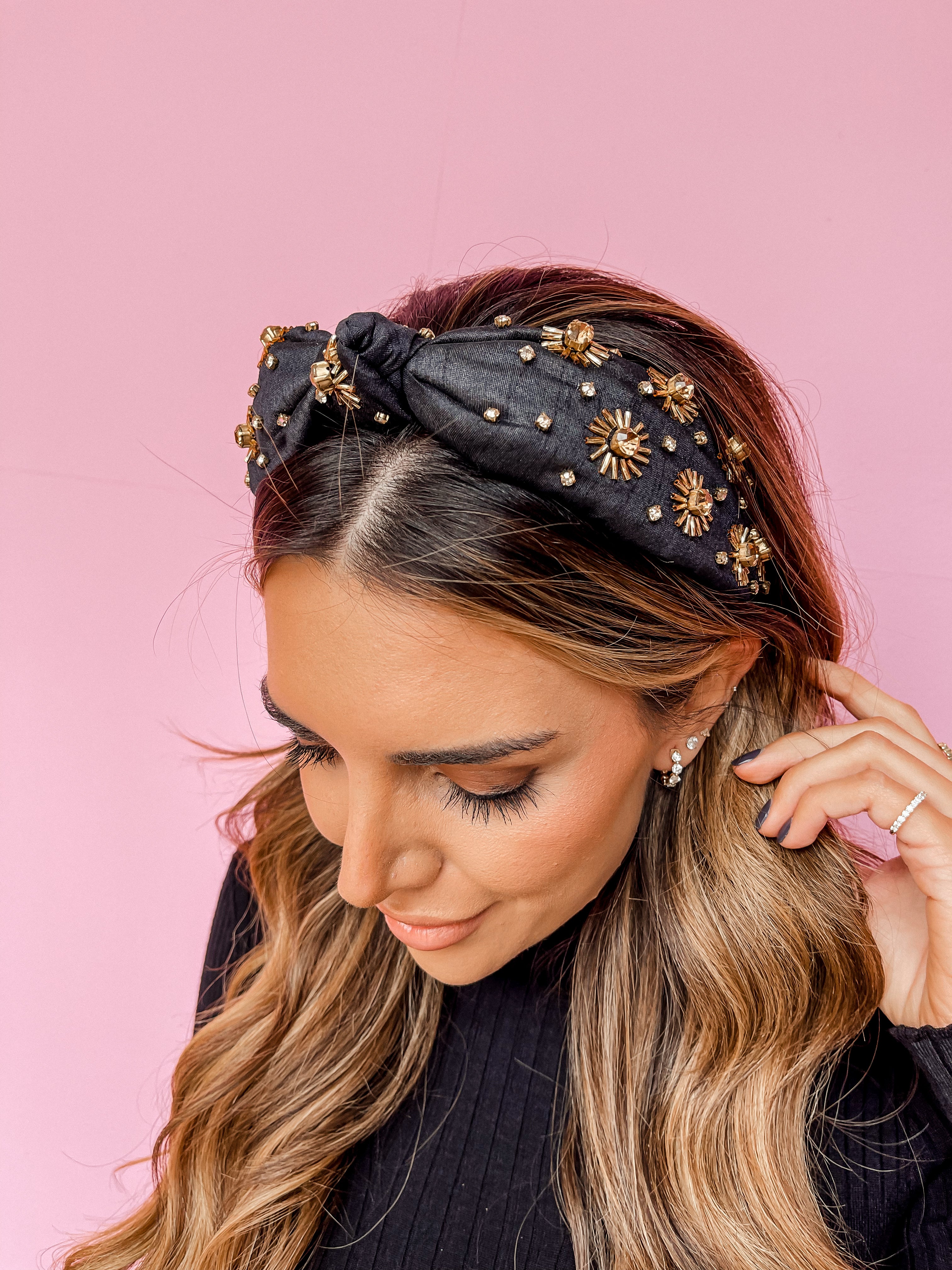 Inspiring Sights Flower Stone Studded Headband