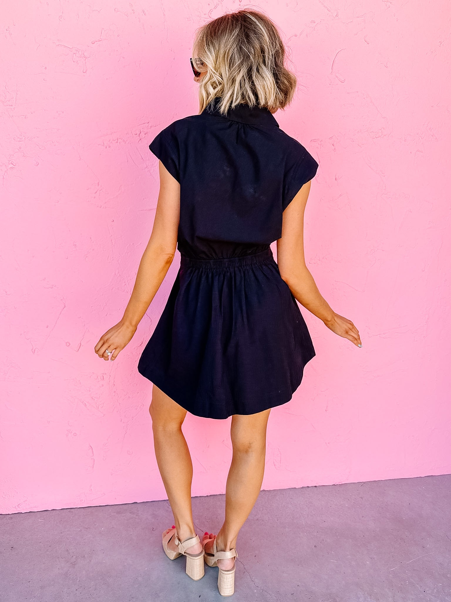 Jackie Cap Sleeve Mini Dress