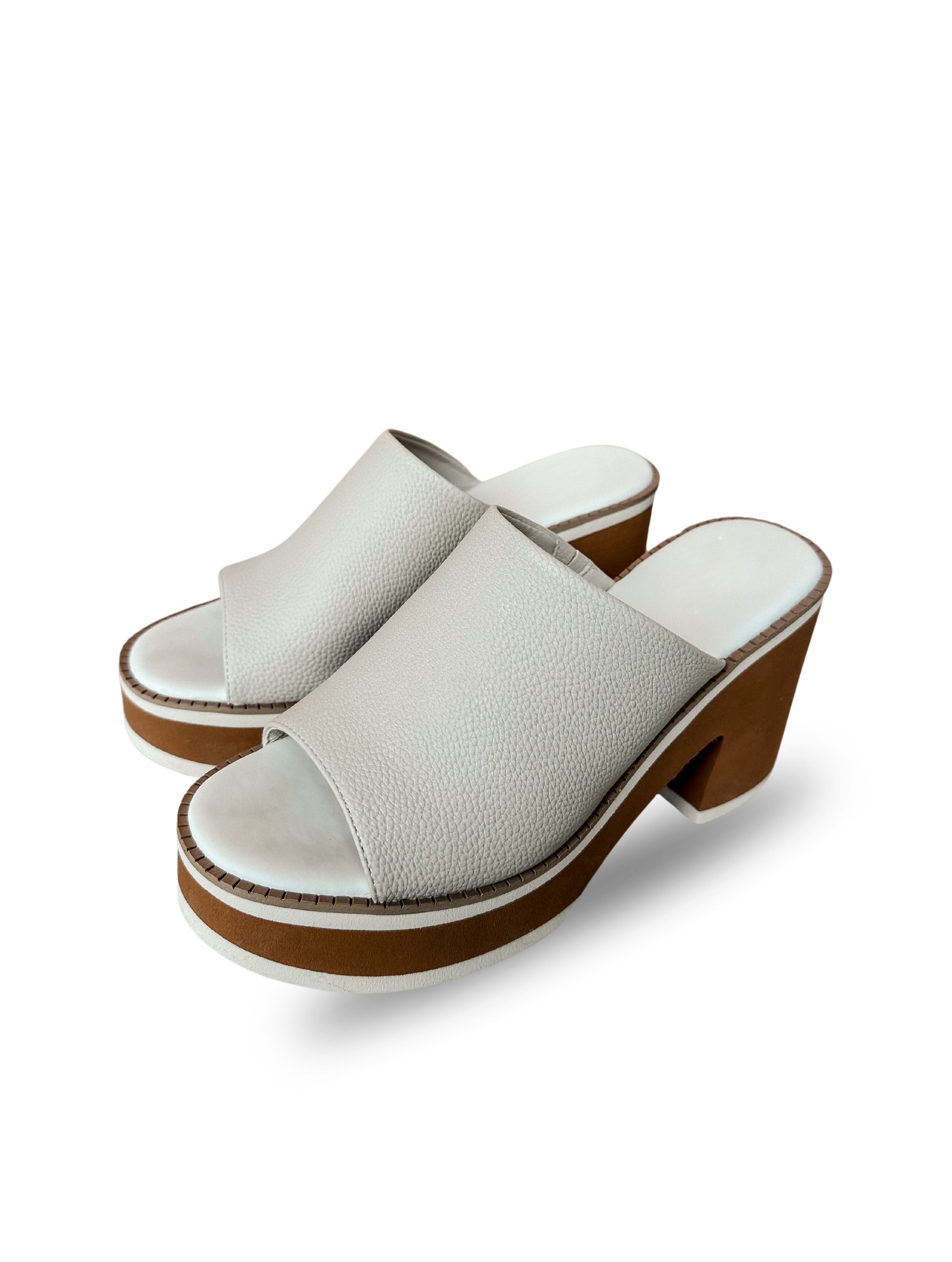 Jemma Platform Heel Sandal-Ivory