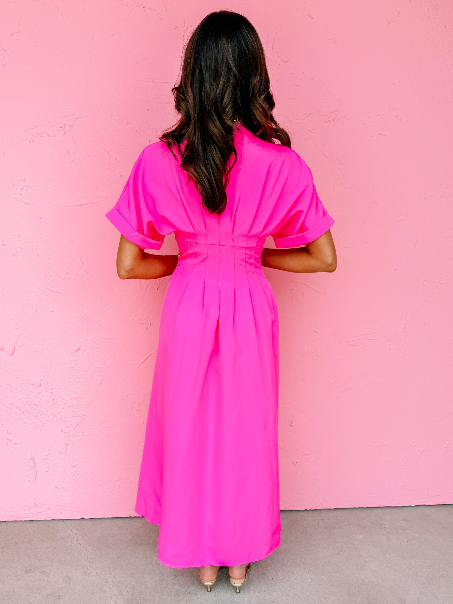 Joan Front Zip Midi Dress