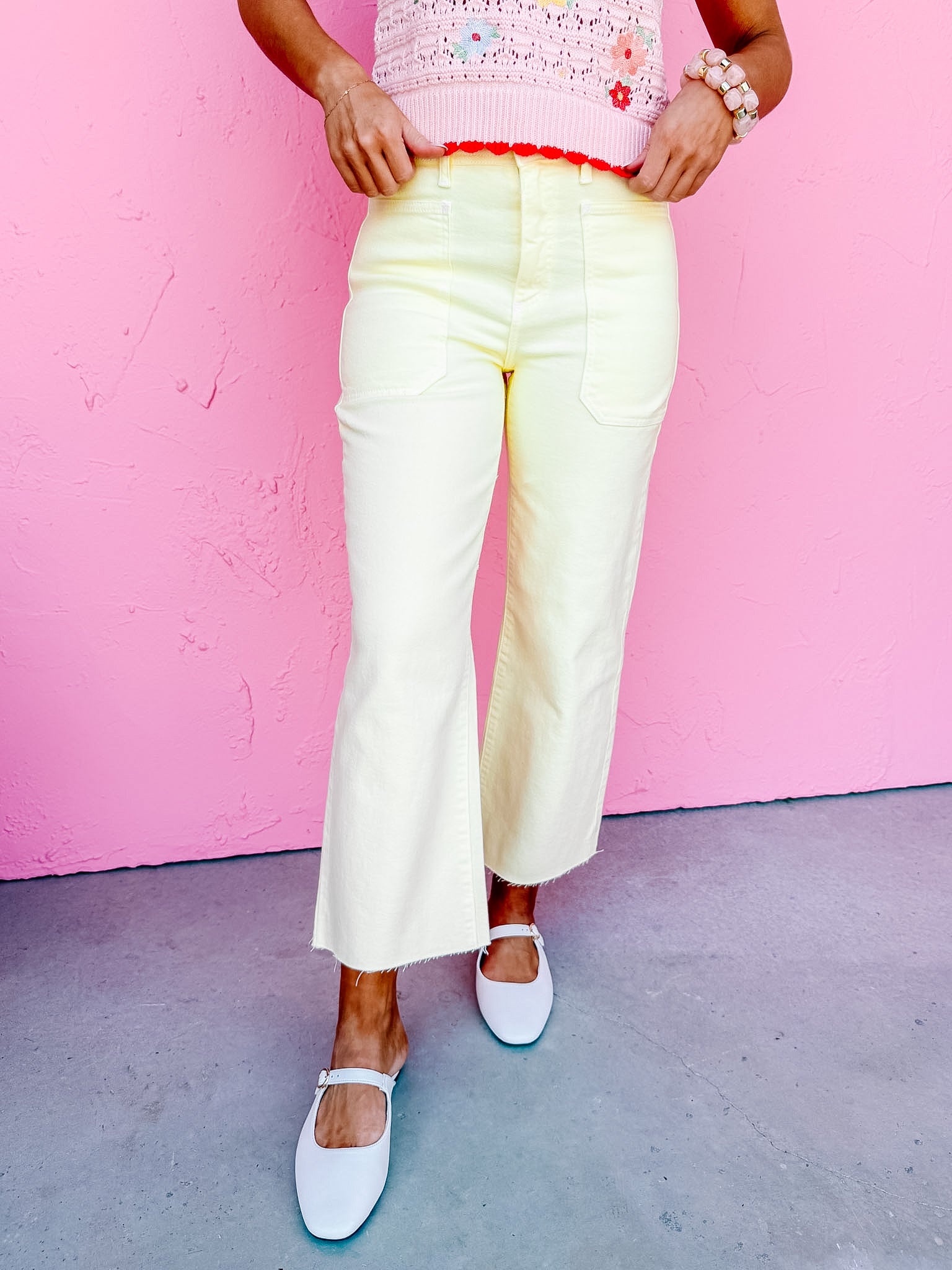 Joliet High Rise Utility Wide Leg Jeans