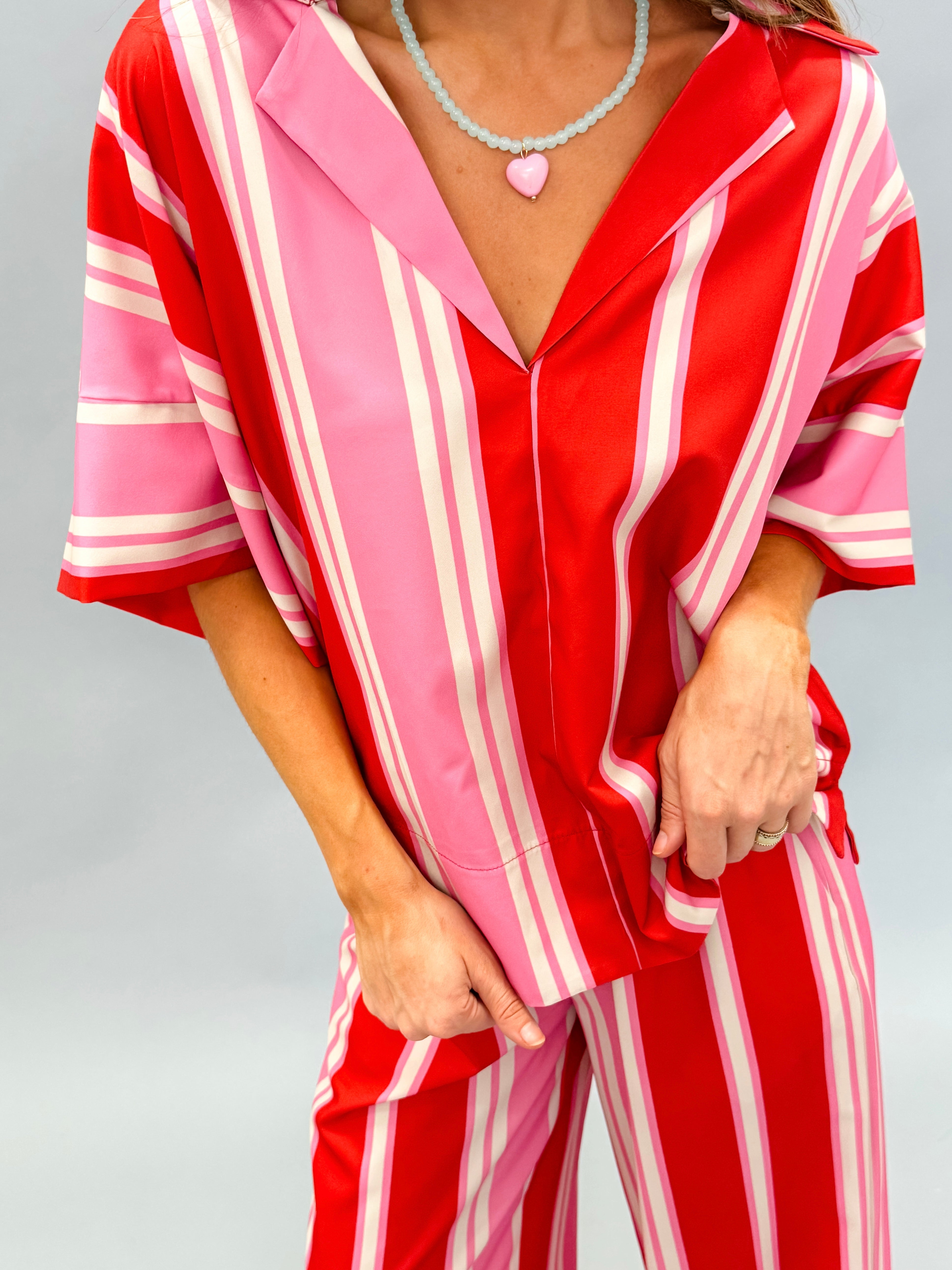 Jules Striped Top and Pants Set