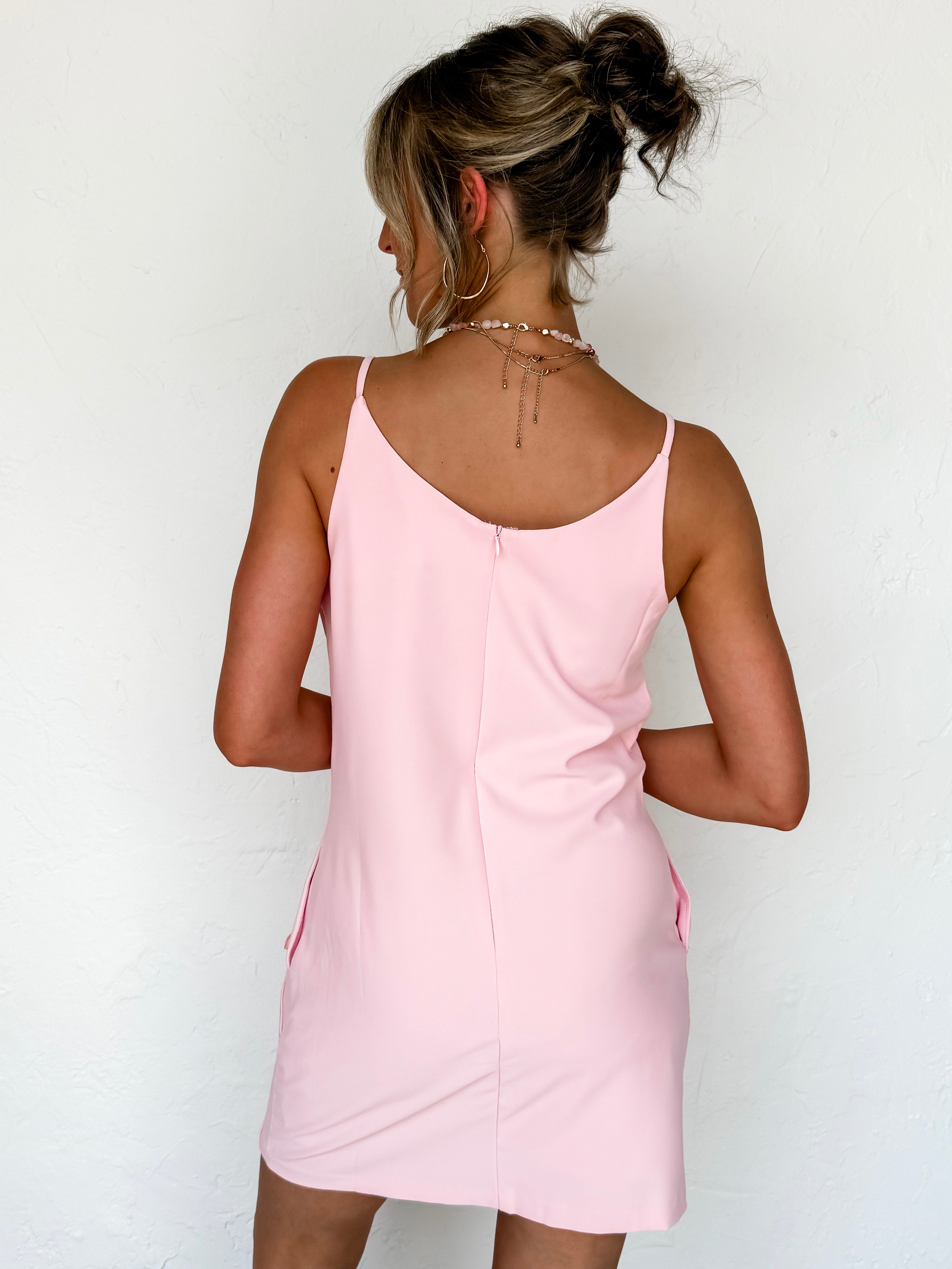 Kami Rosette Detail Mini Dress
