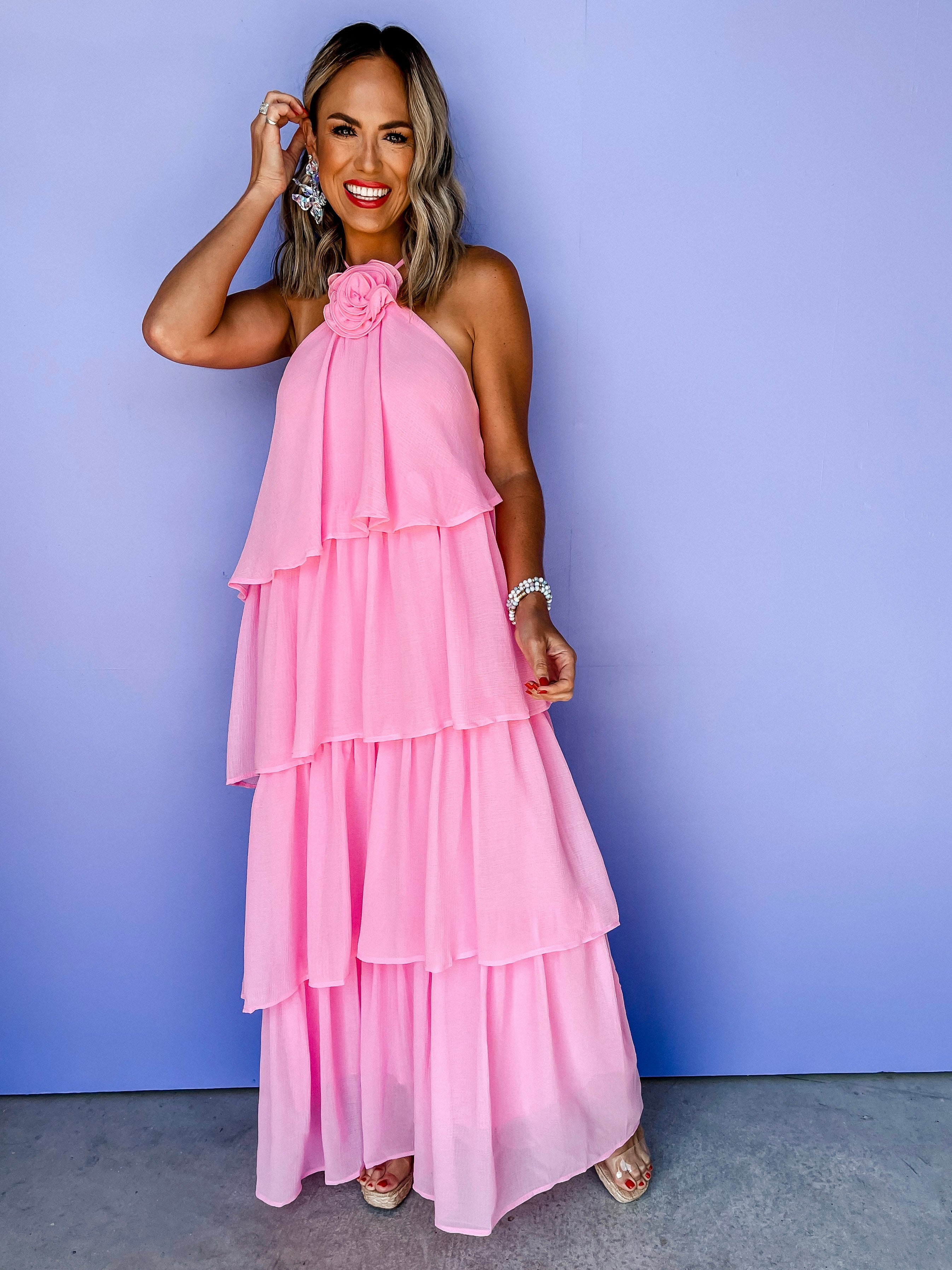 Keep Your Promises Tiered Maxi Dress