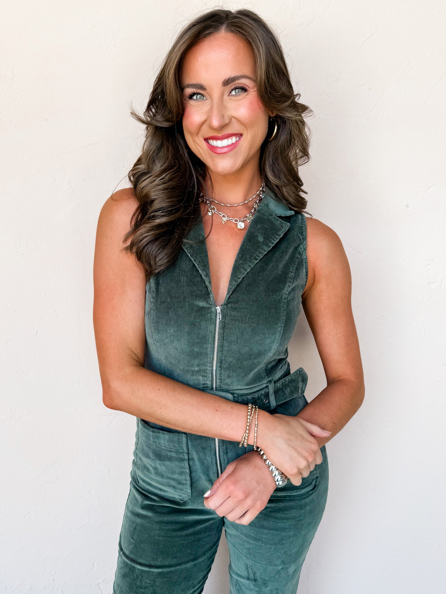 Keepsake Forever Sleeveless Corduroy Jumpsuit