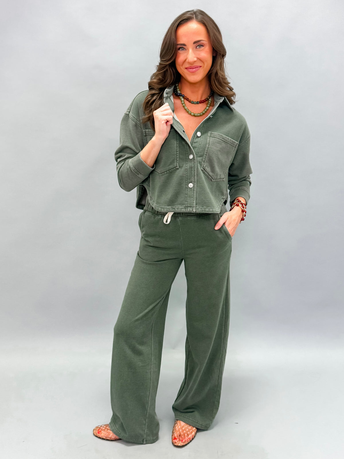 Kerstin Cropped Utility Shirt Jacket