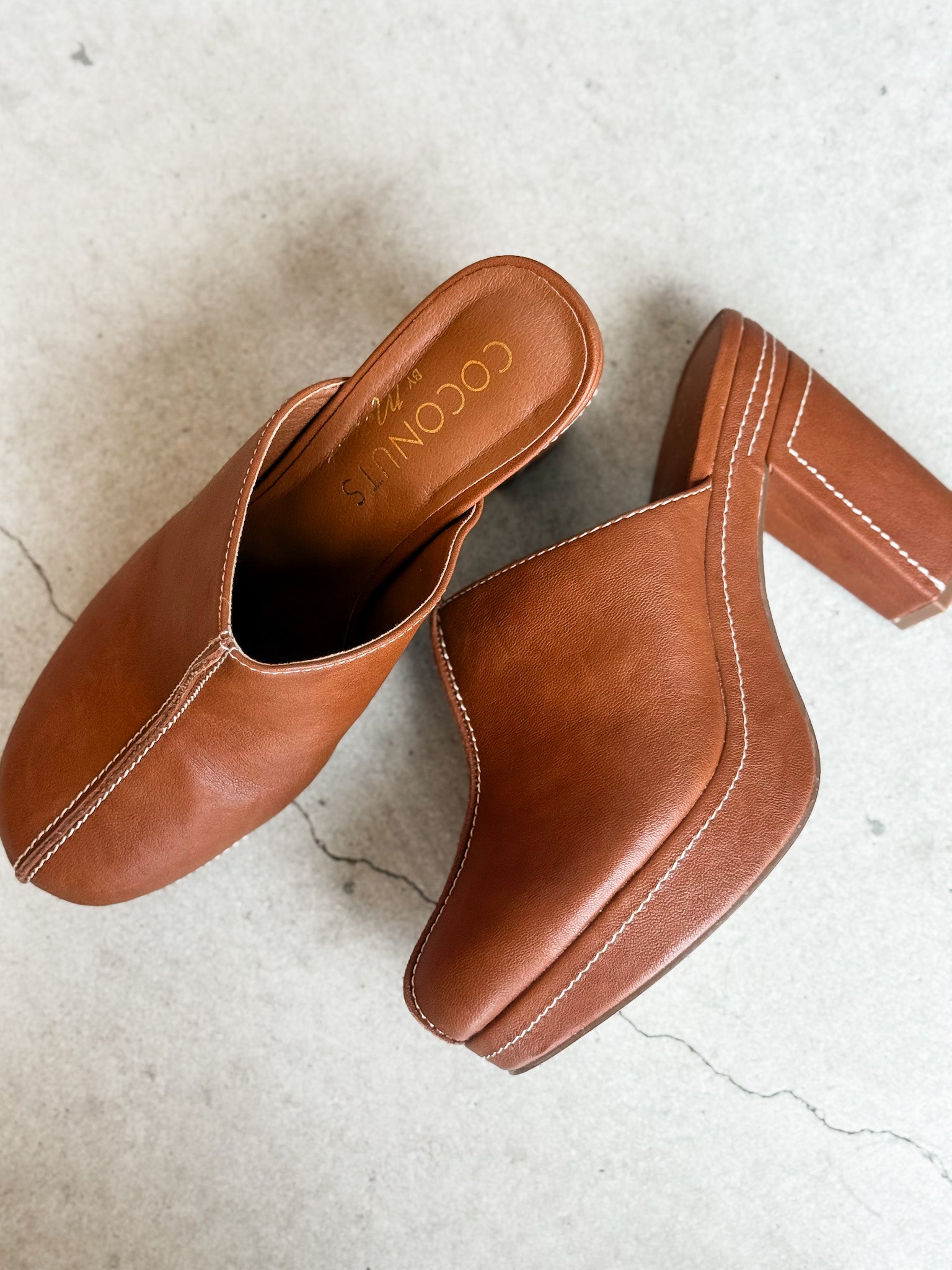 Krista Heeled Mule-Tan