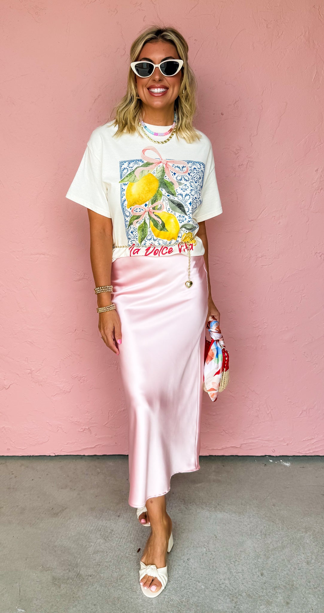 La Dolce Vita Lemon Graphic Tee