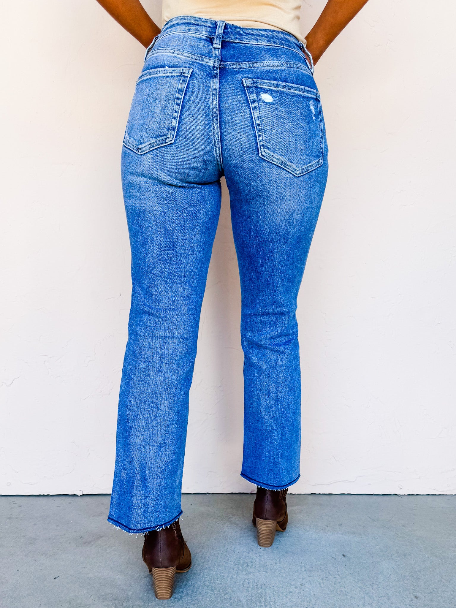 Lake Charles High Rise Ankle Straight Jeans