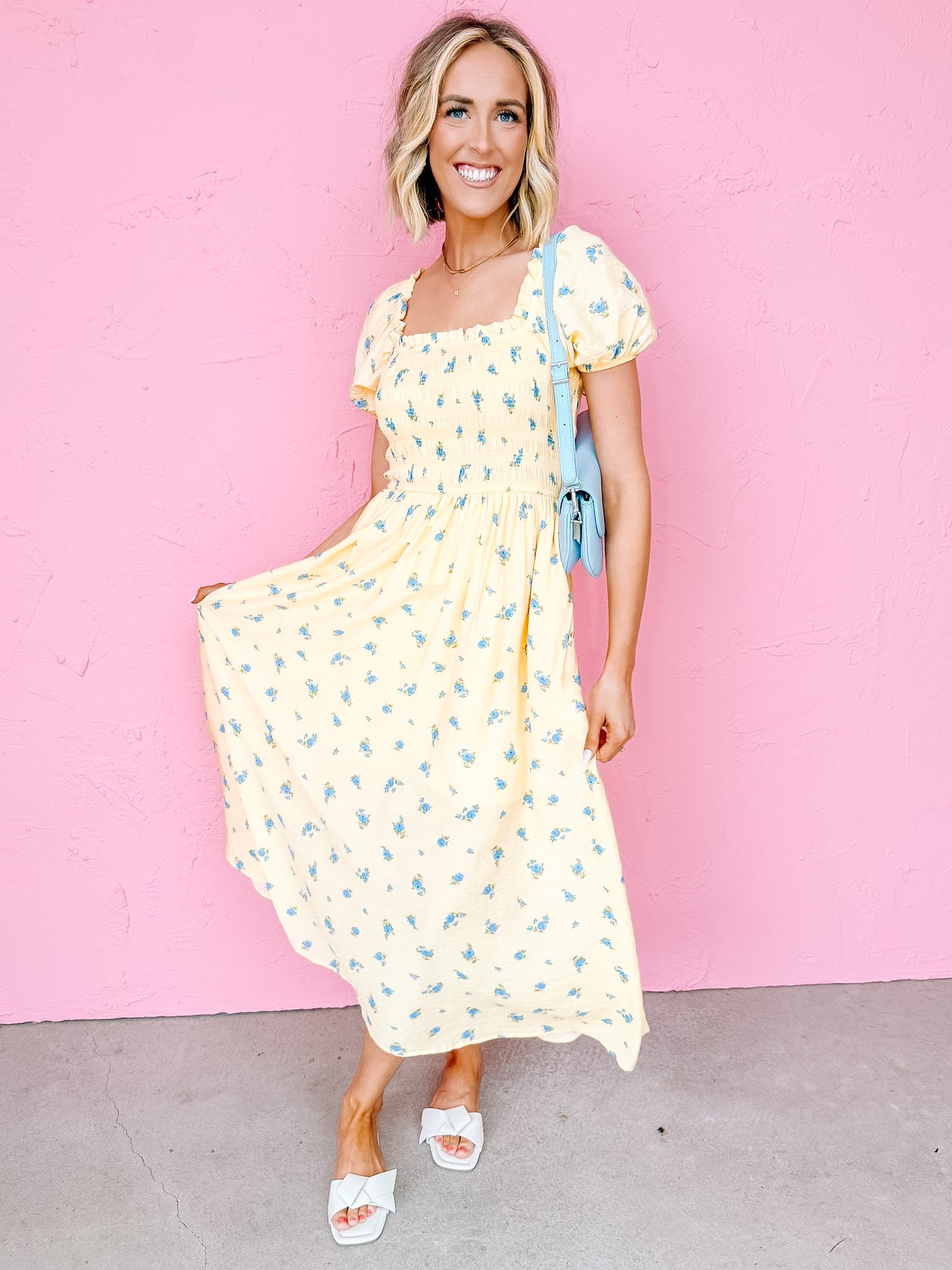 Launa Floral Midi Dress