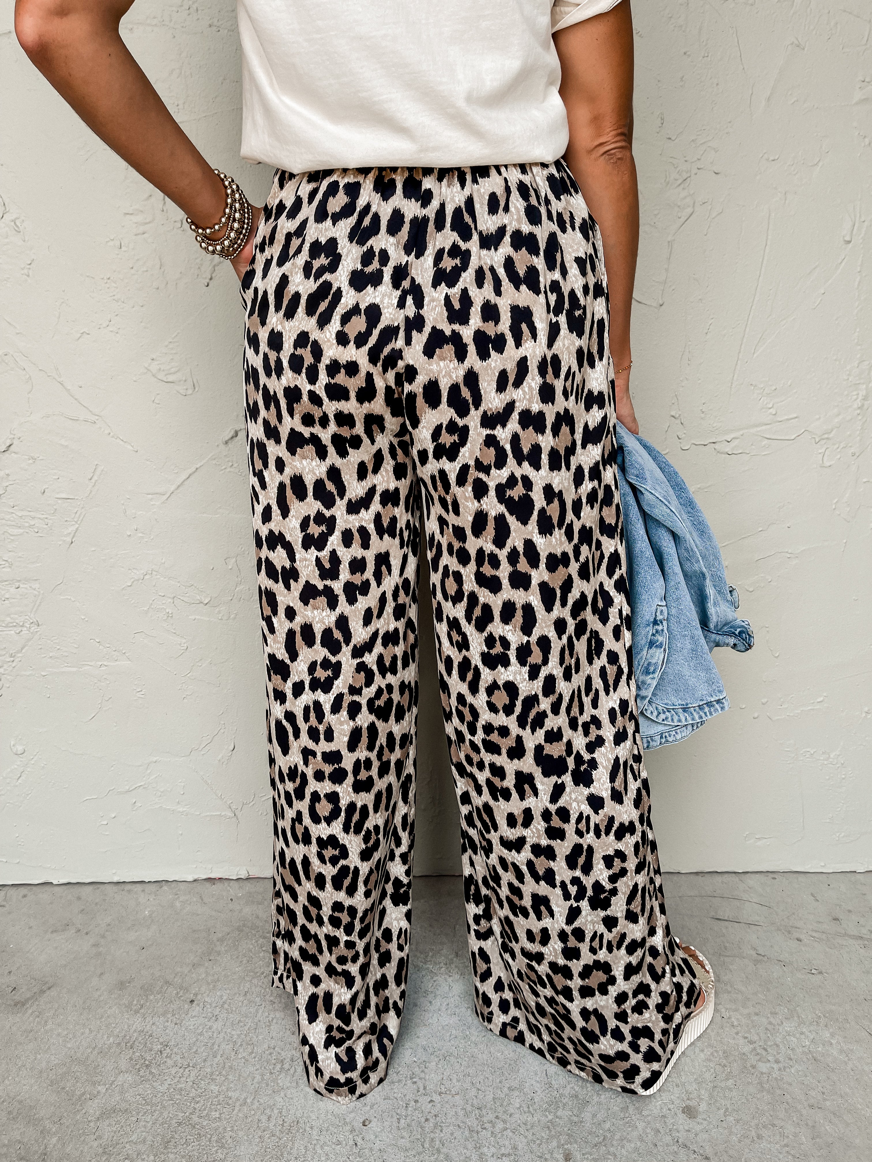 Lead You Home Leopard Drawstring Pants