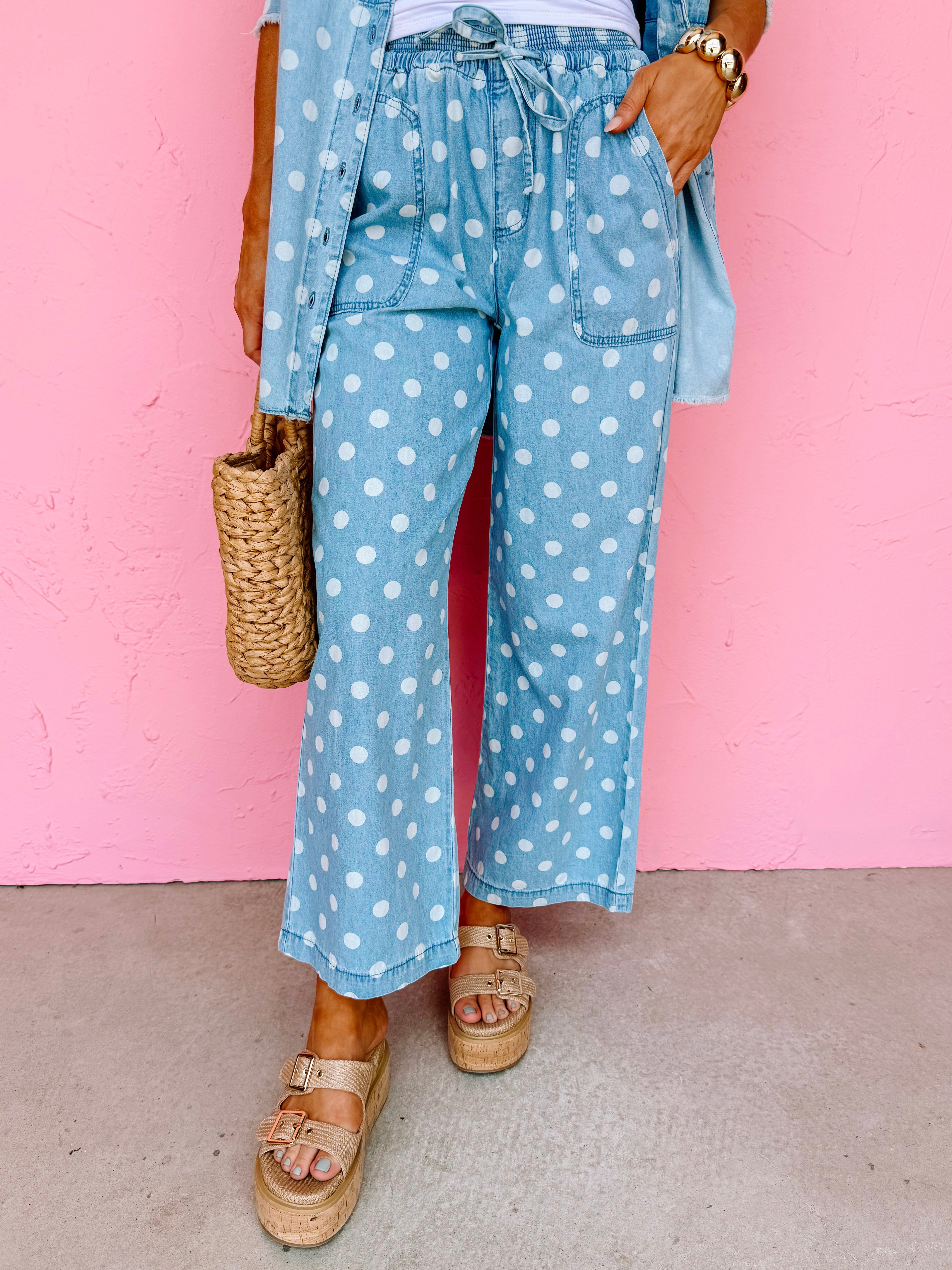 Leanne Relaxed Wide Leg Drawstring Pants