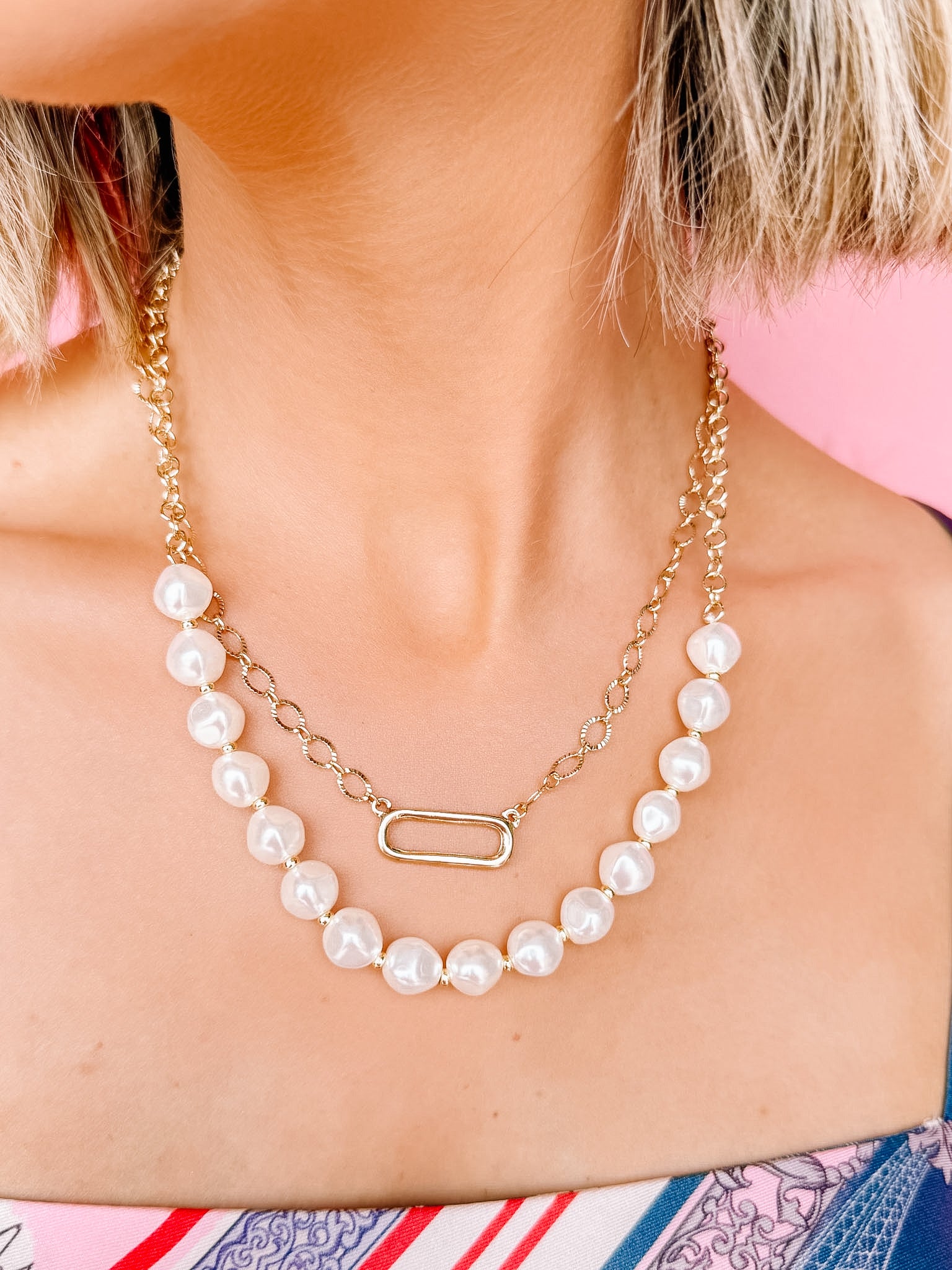 Liana Layered Pearl Necklace