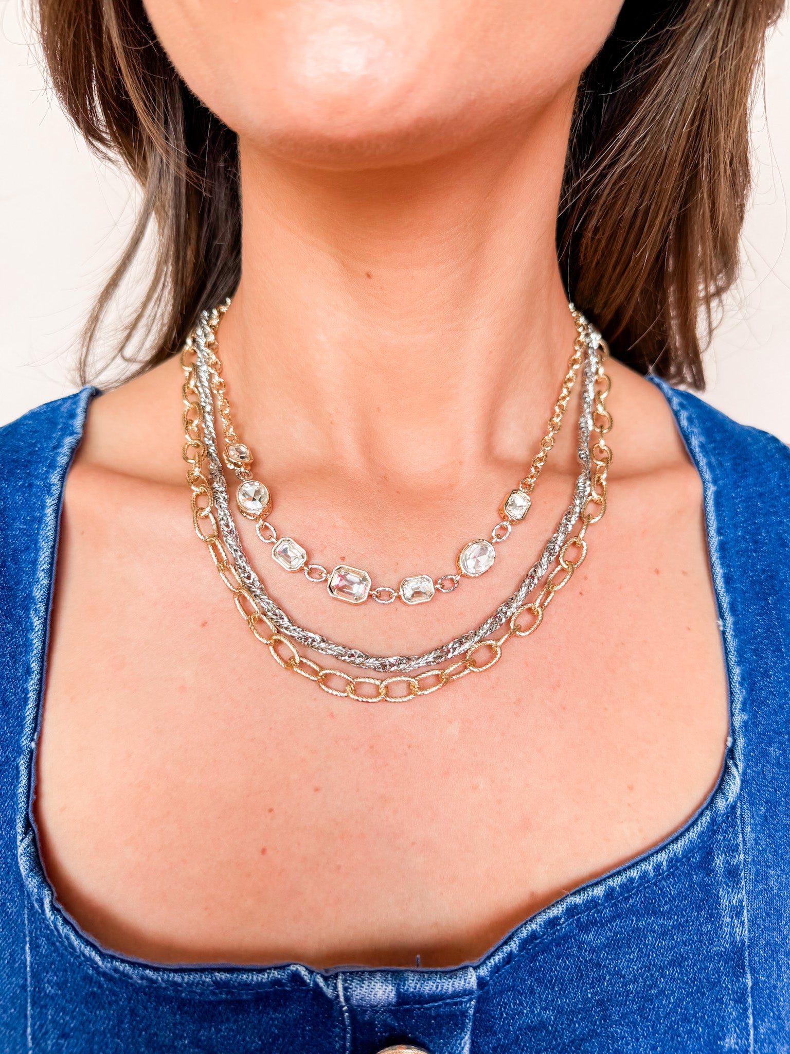 Lillian Two Tone Layered Necklace