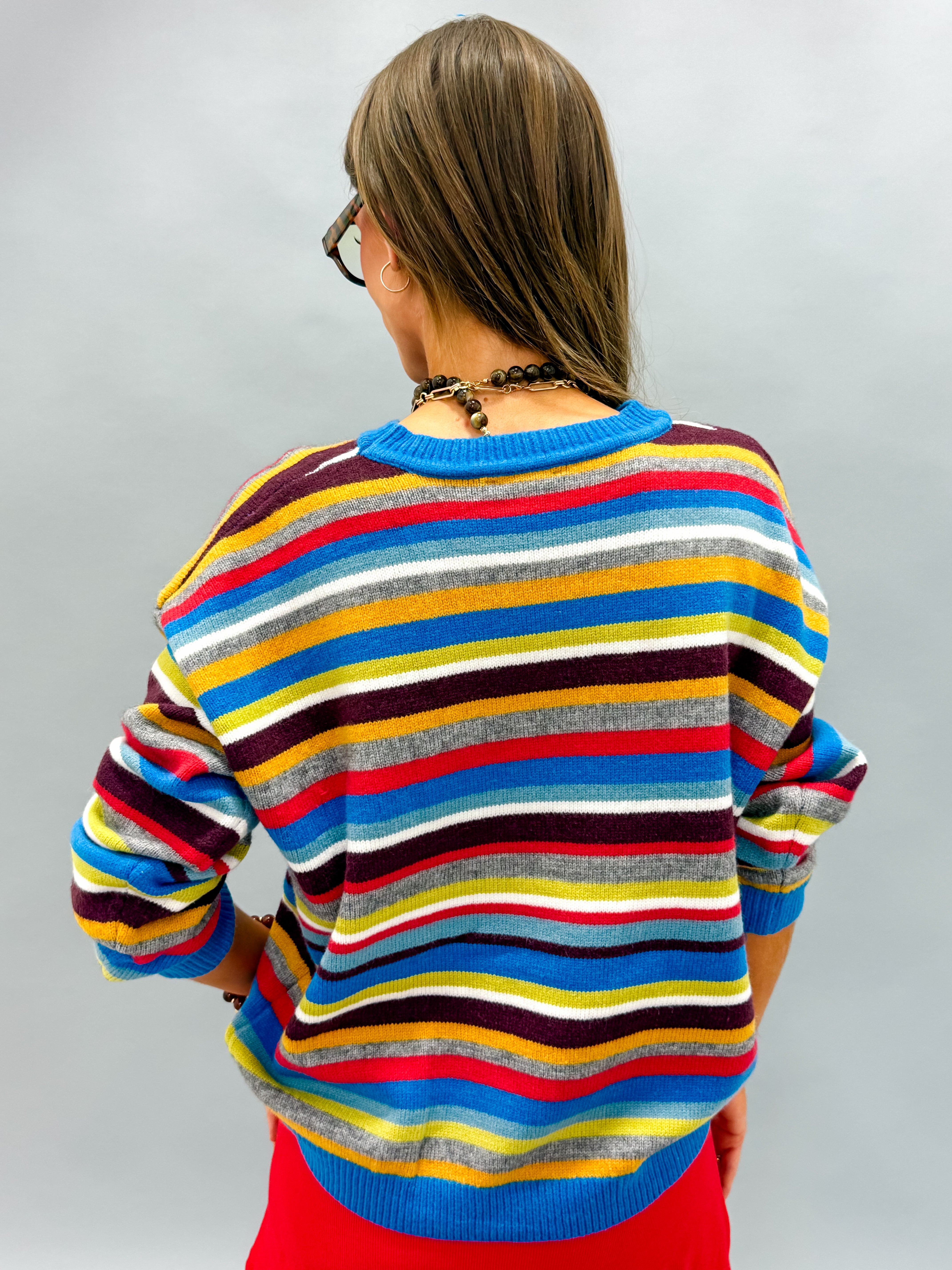 Lilyana Striped Sweater