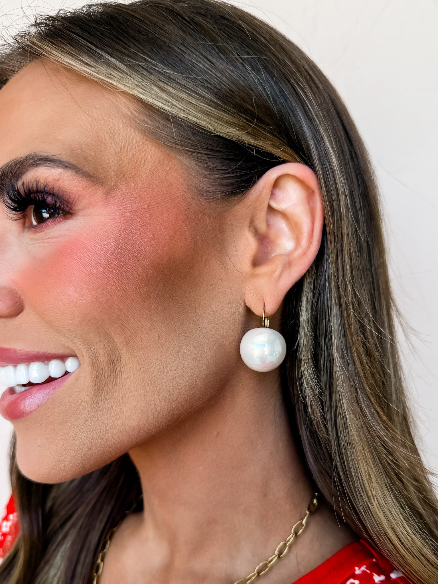 [Linny Co.] Mary Pearl Statement Earrings