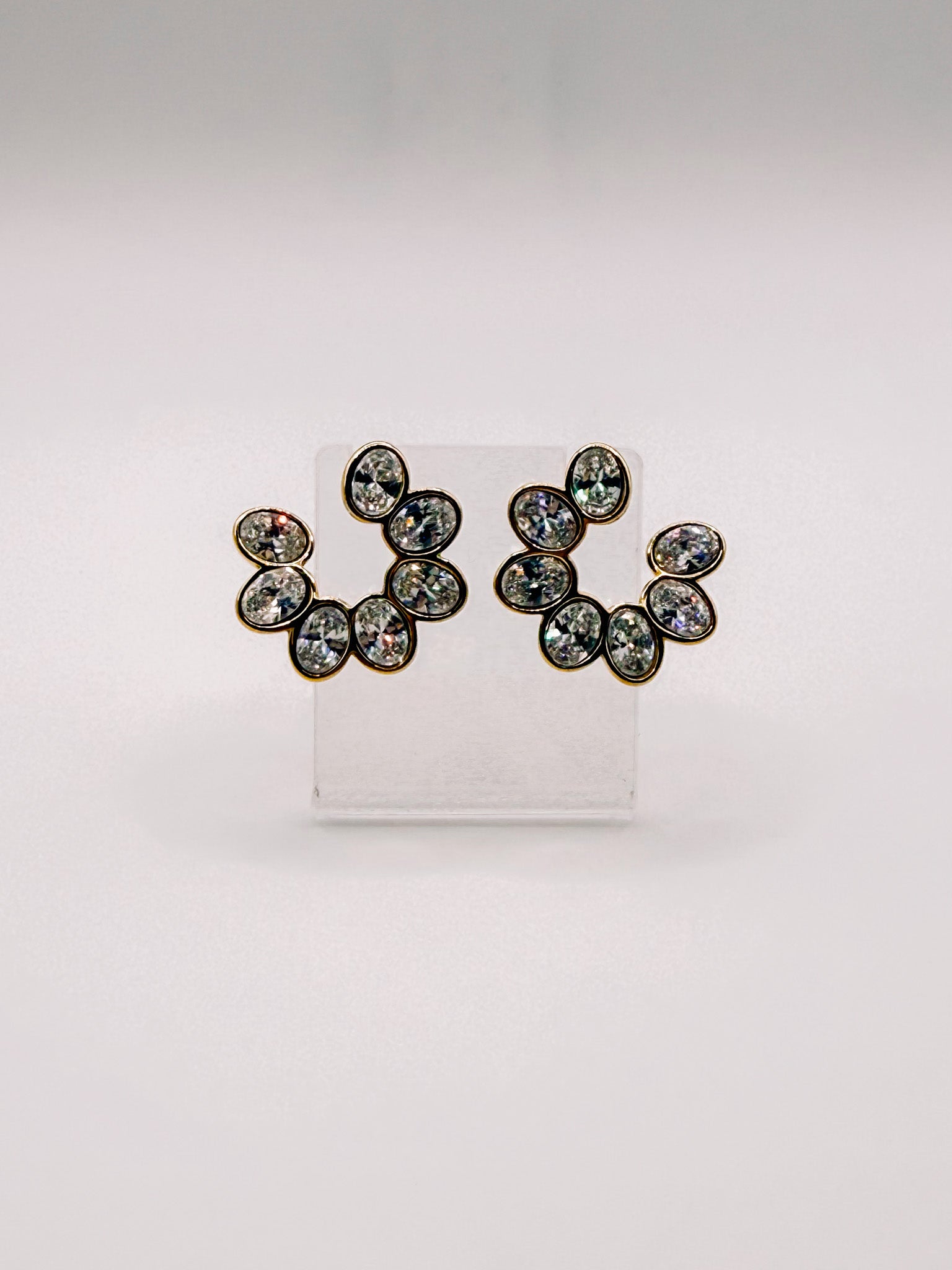 Lorna Rhinestone Modern Hoop