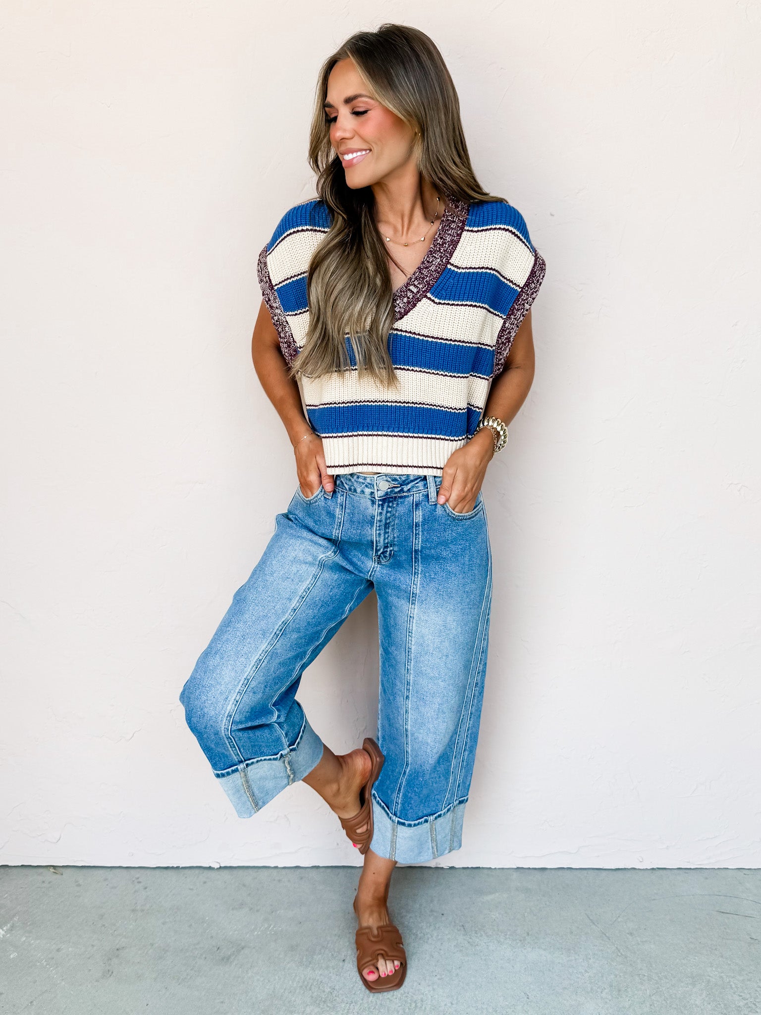 Portland Cuffed Barrel Jeans