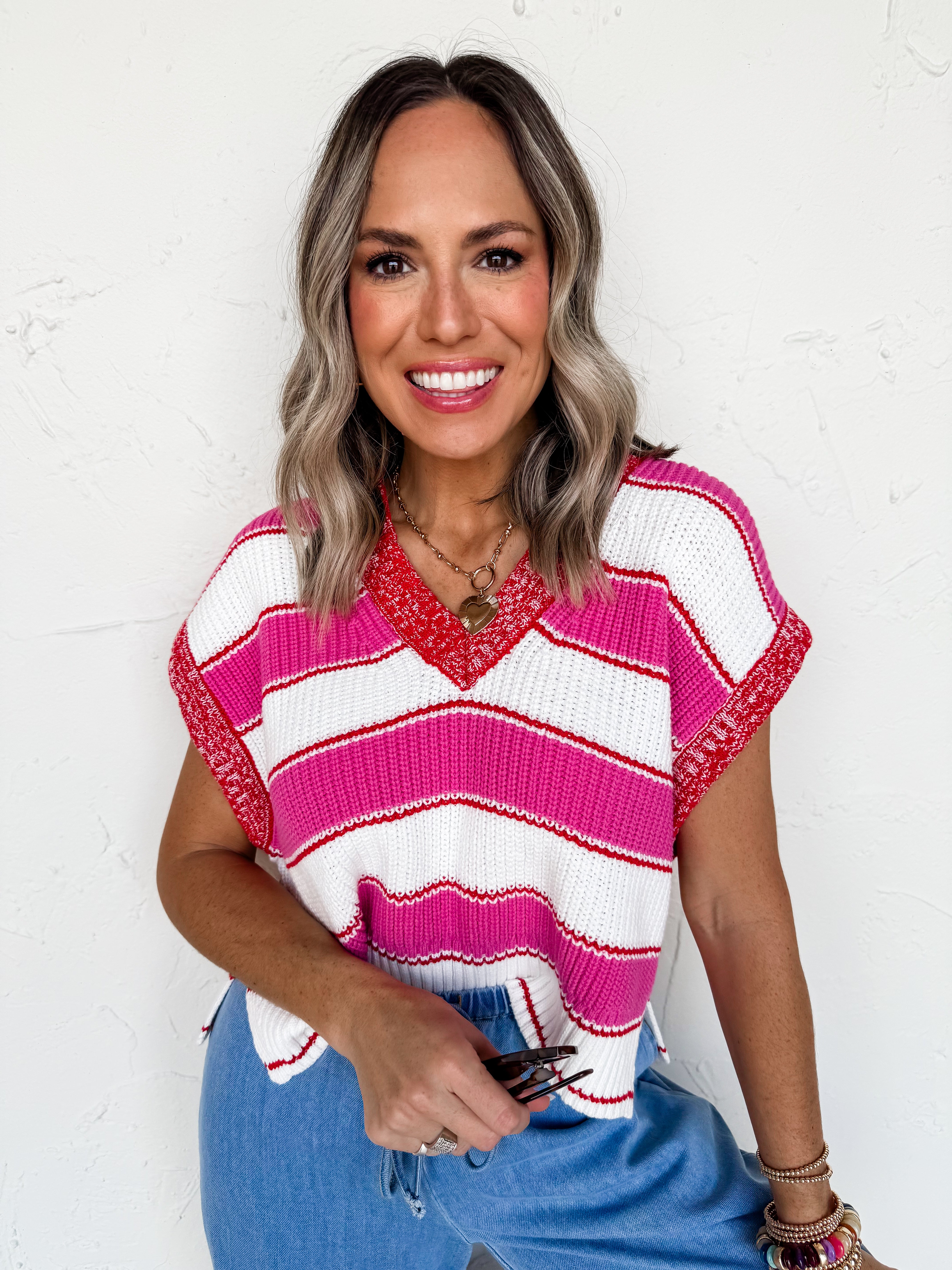 Lost In A Novel Striped Sweater