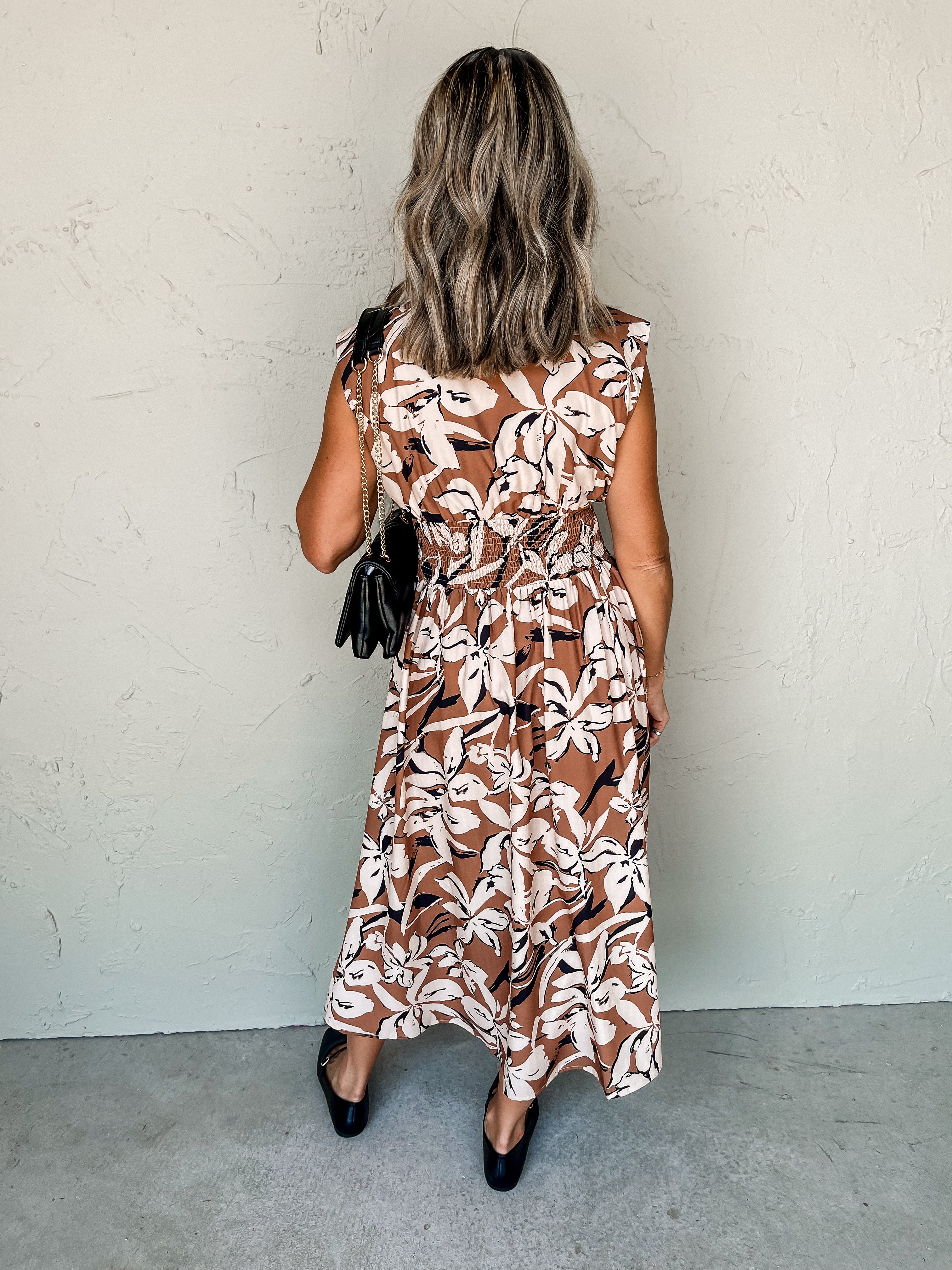 Lost Without You Floral Midi Dress