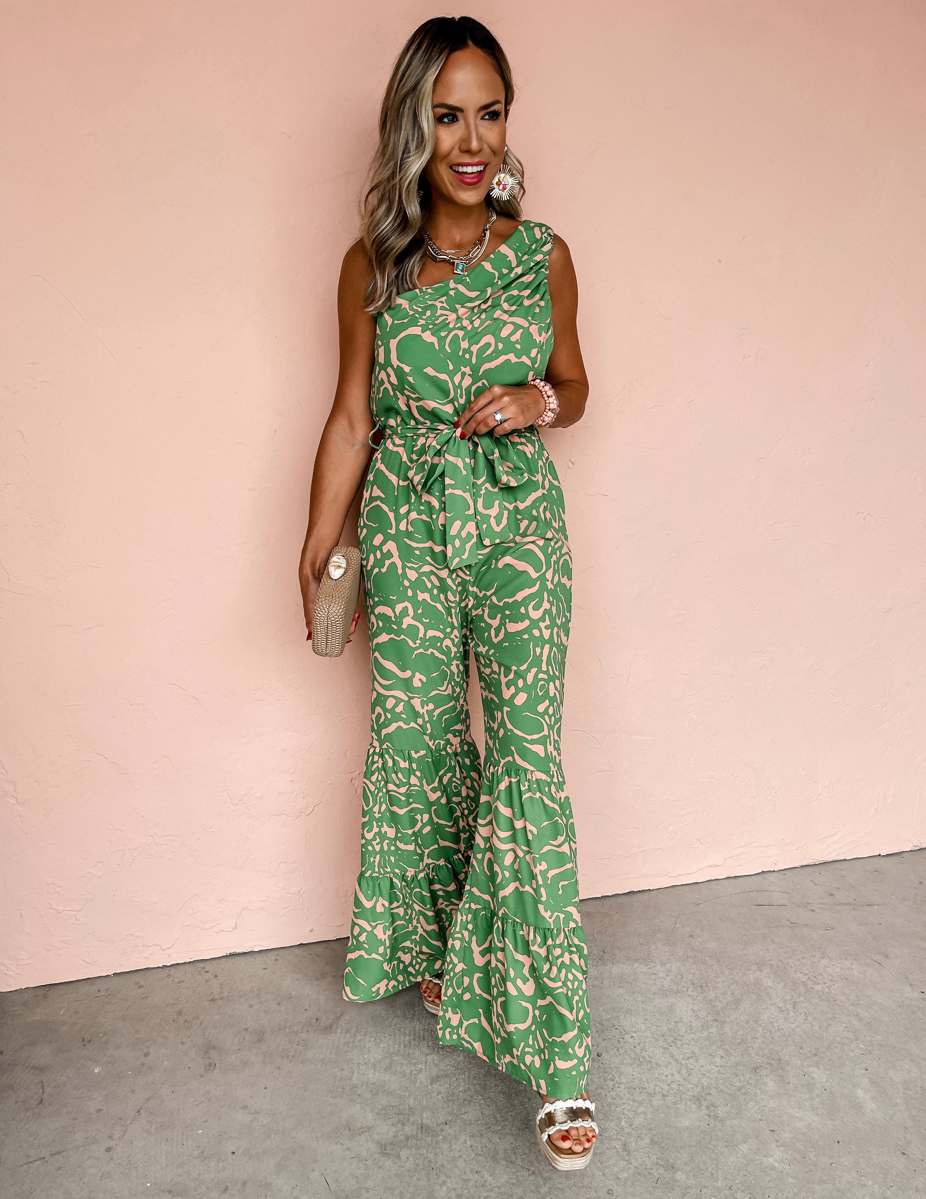 Love This Life One Shoulder Jumpsuit