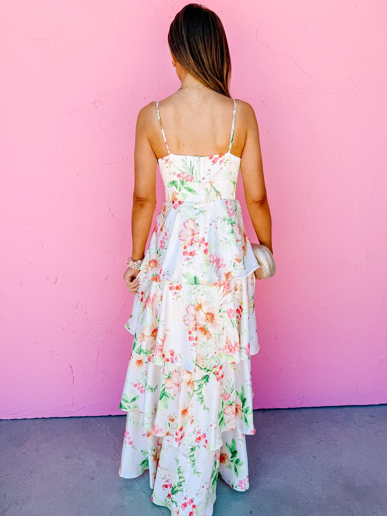 Luca Floral Tiered Maxi Dress