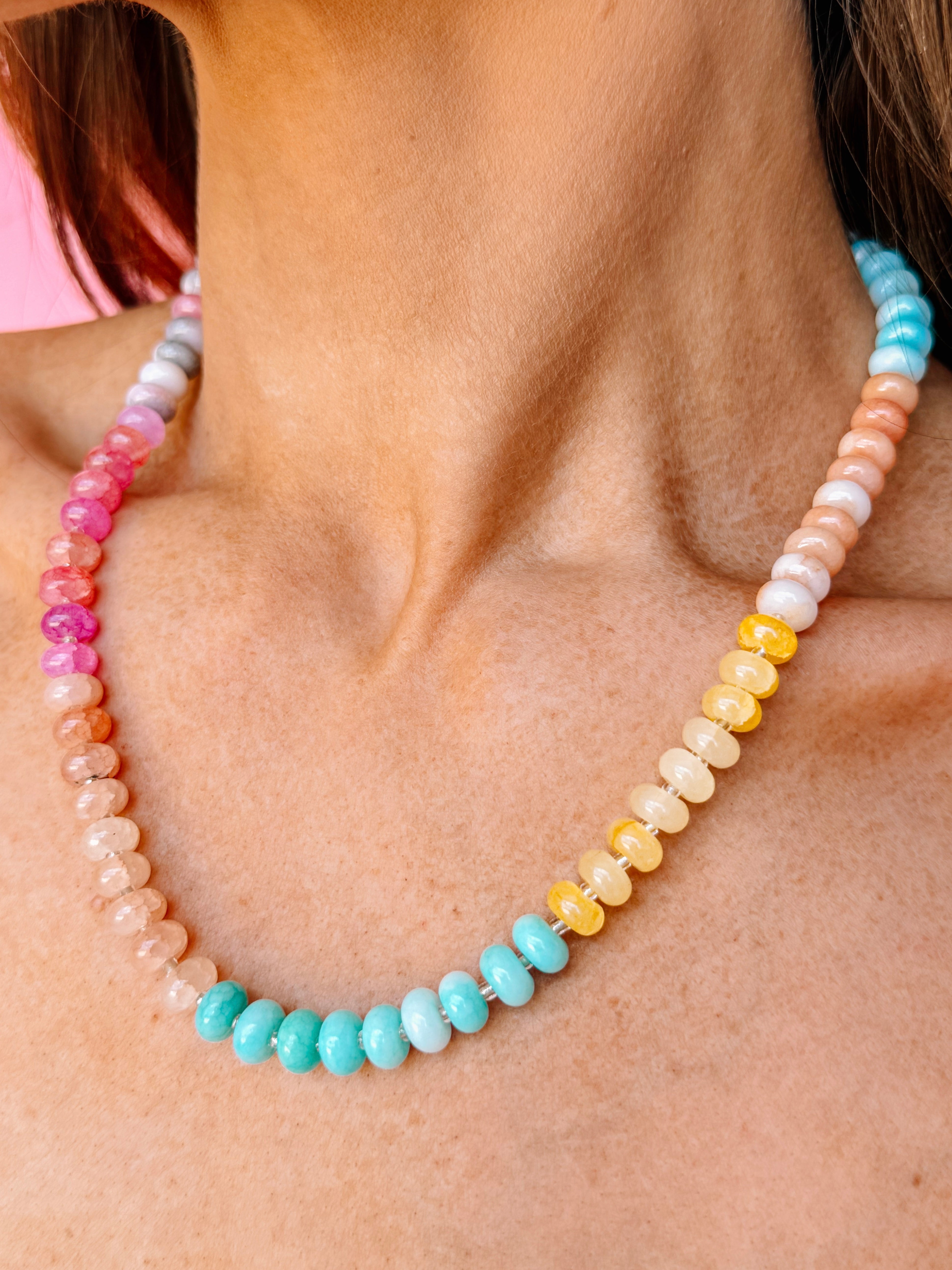 Lyla Glass Mixed Bead Necklace