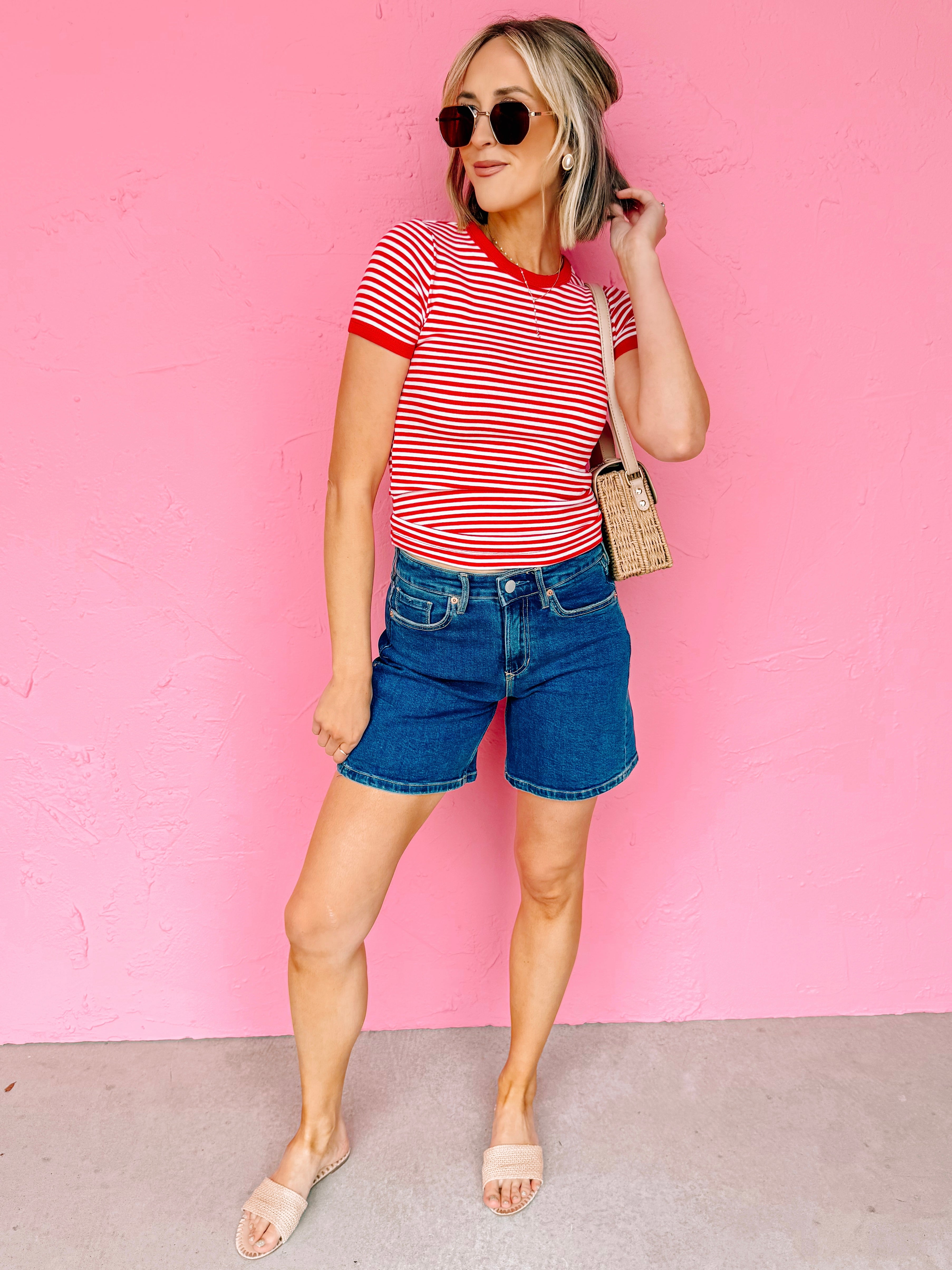 [Dear John] Noel Denim Shorts-Ultra Beam