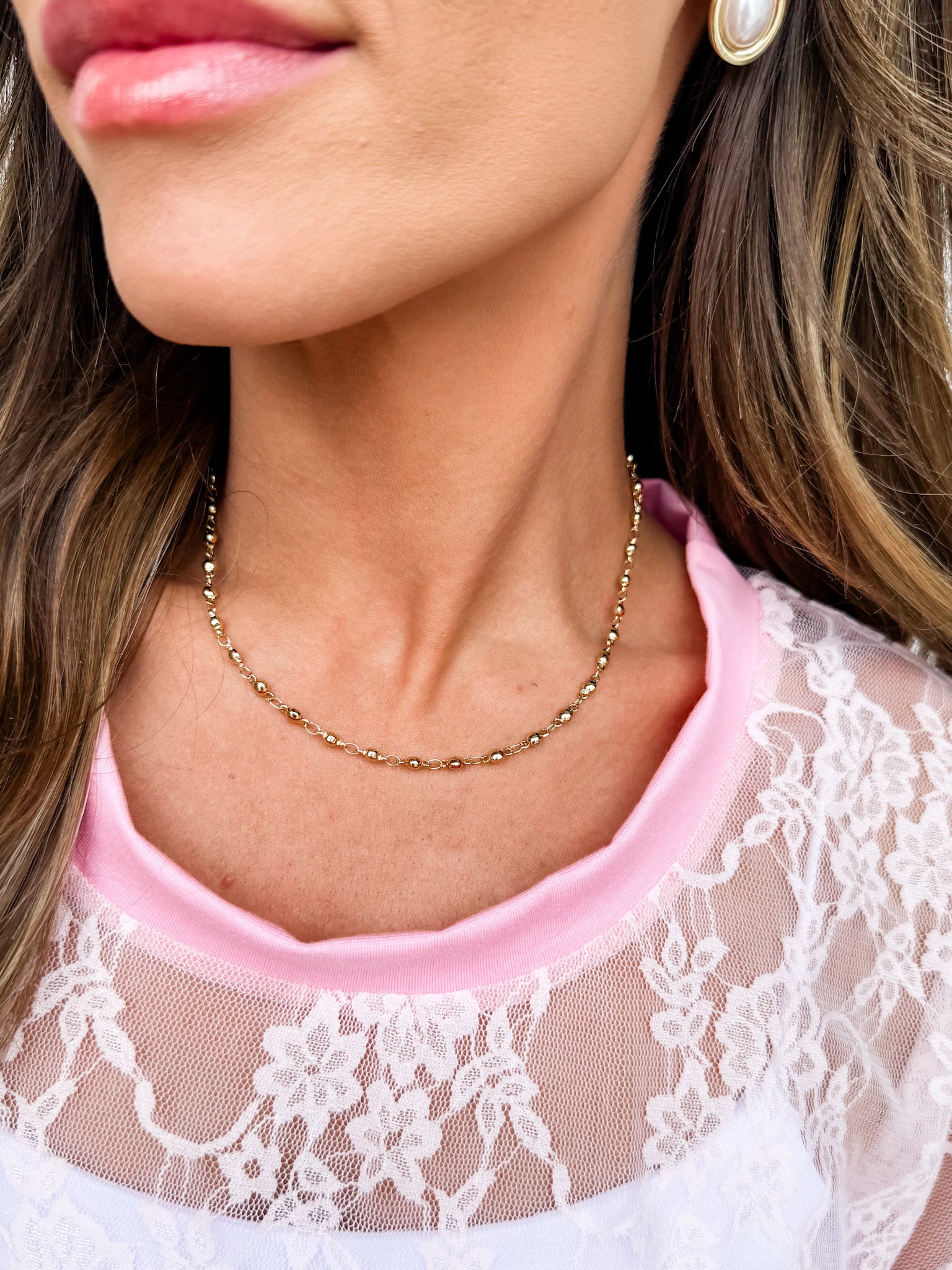 Mara Gold Chain Link Necklace