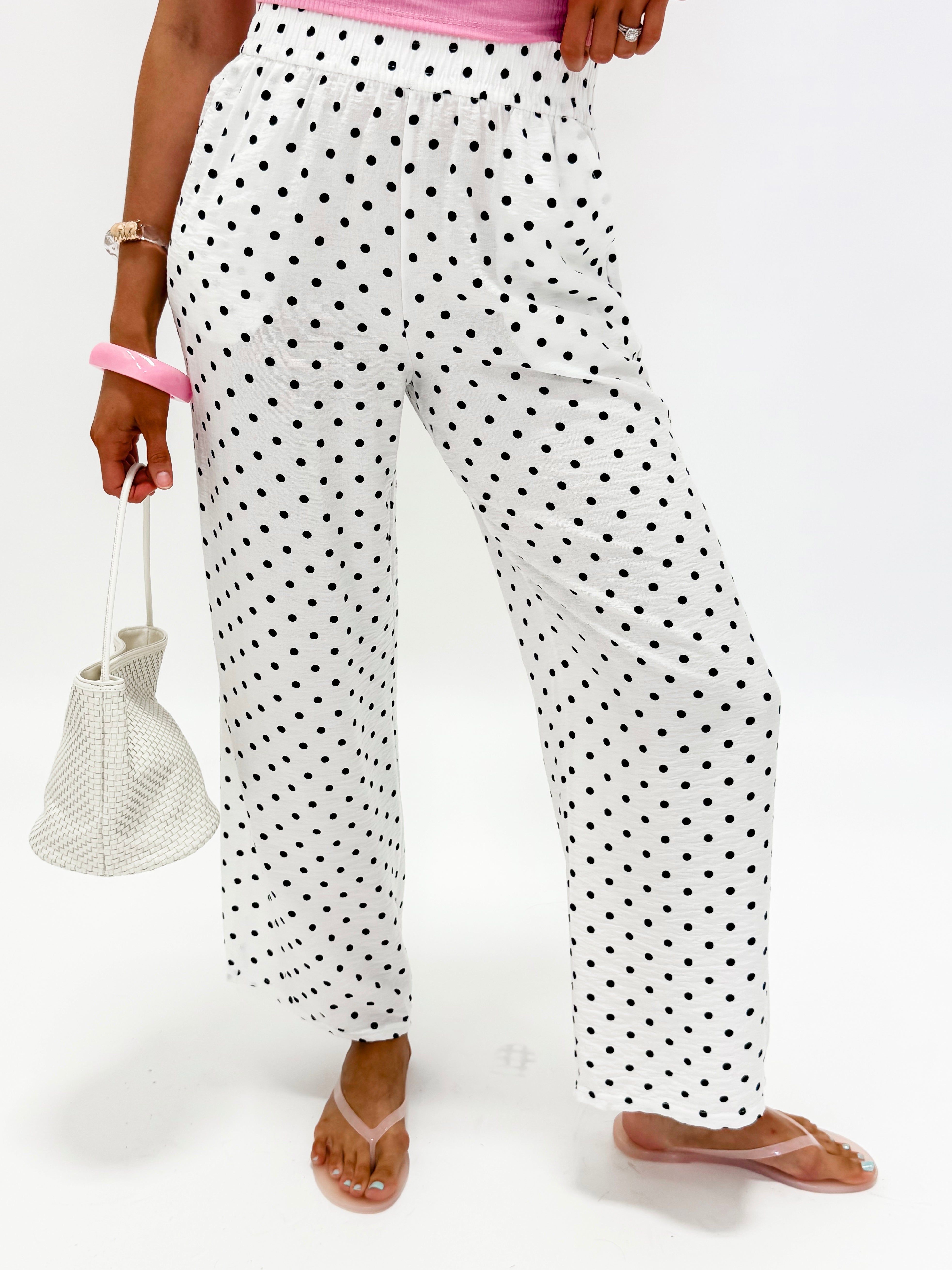Margaret Polka Dot Wide Leg Pants