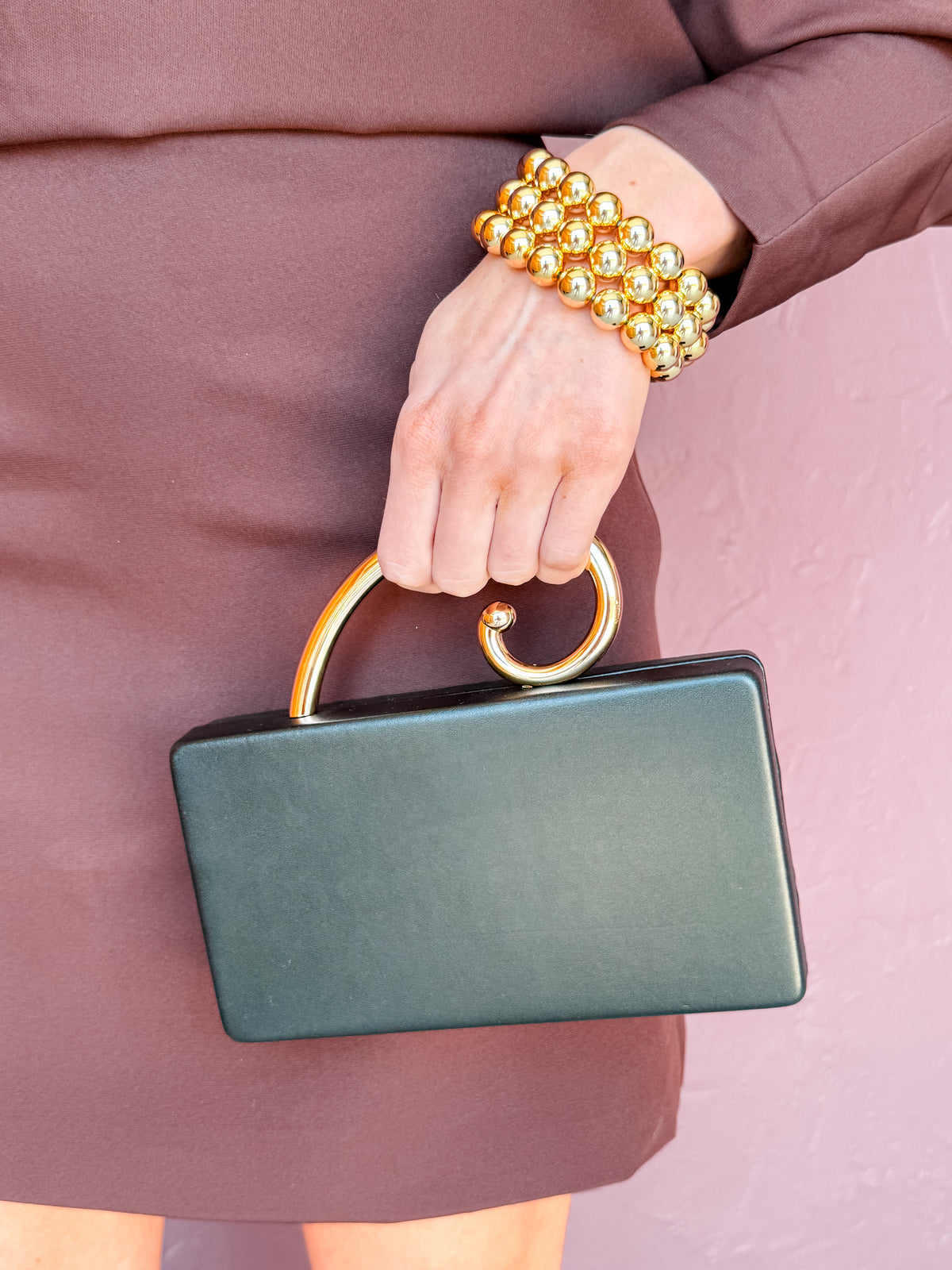 [Melie Bianco] Raya Black Vegan Leather Crossbody Bag