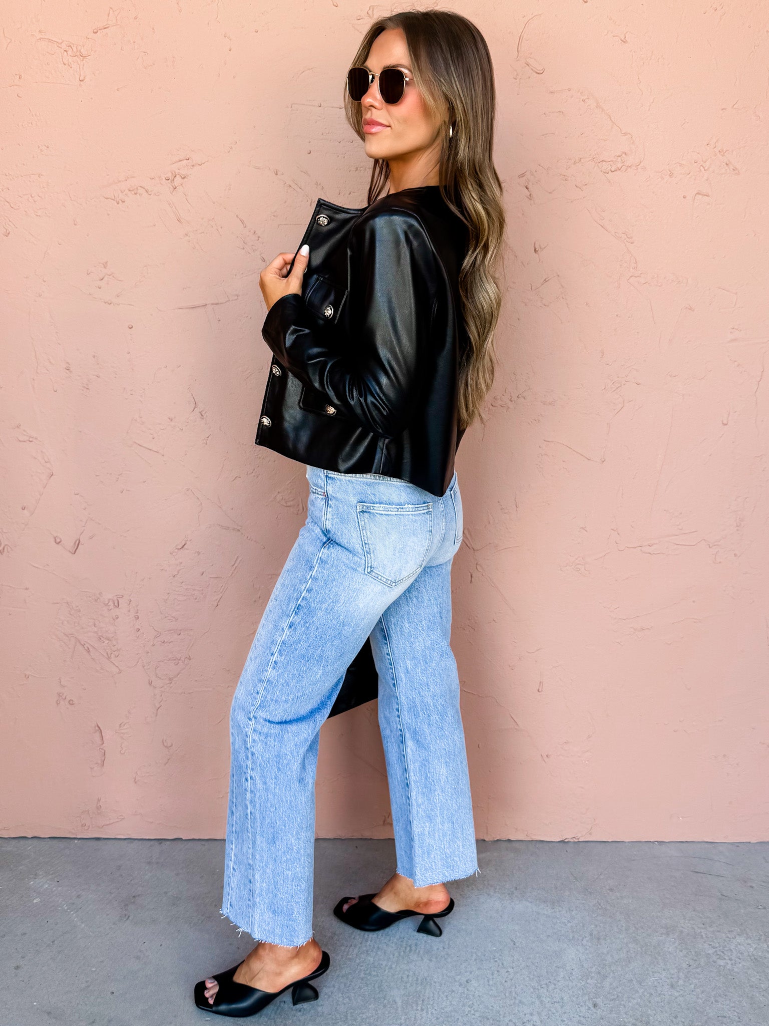 Midnight Darling Vegan Leather Jacket