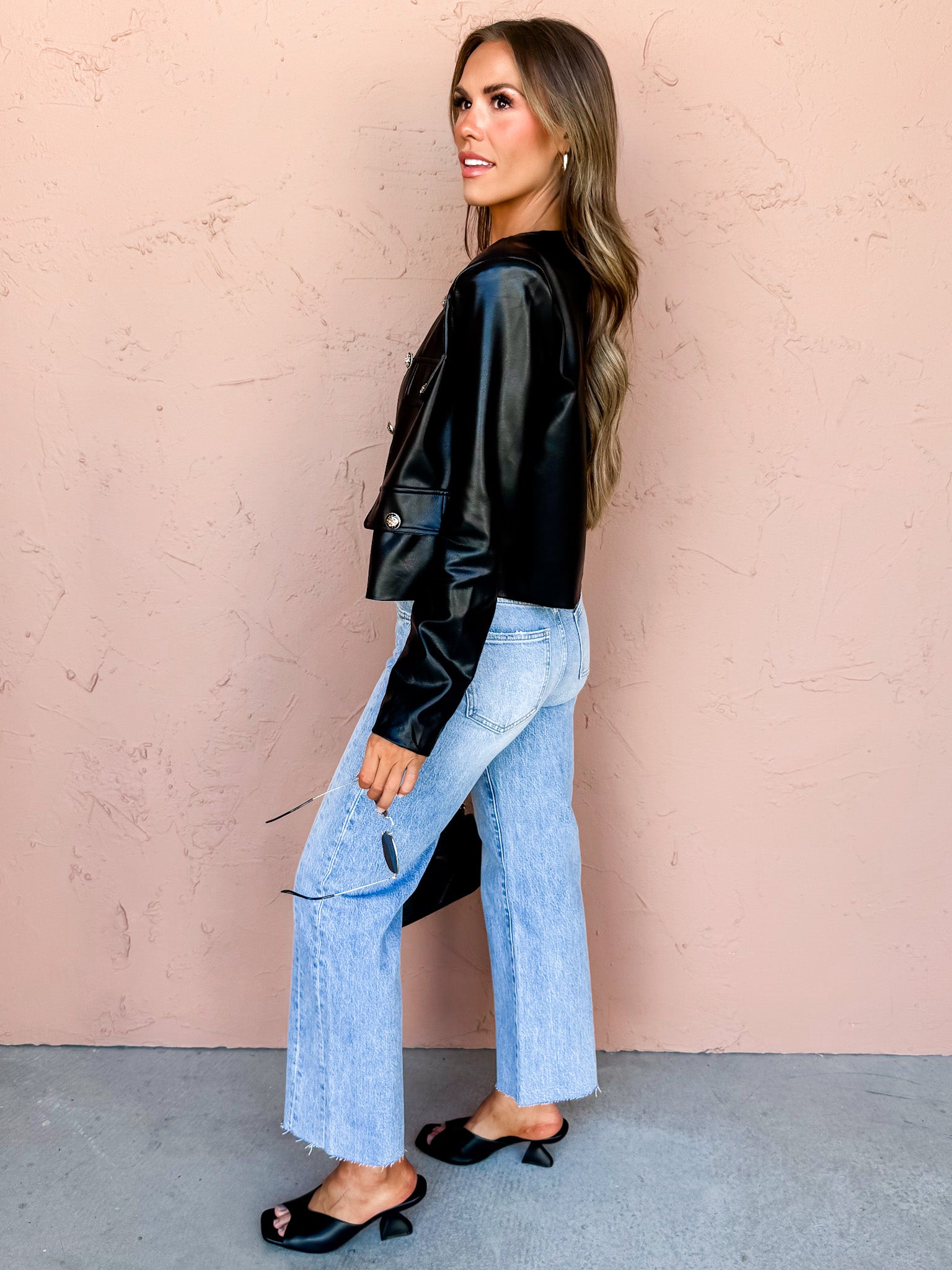 Midnight Darling Vegan Leather Jacket