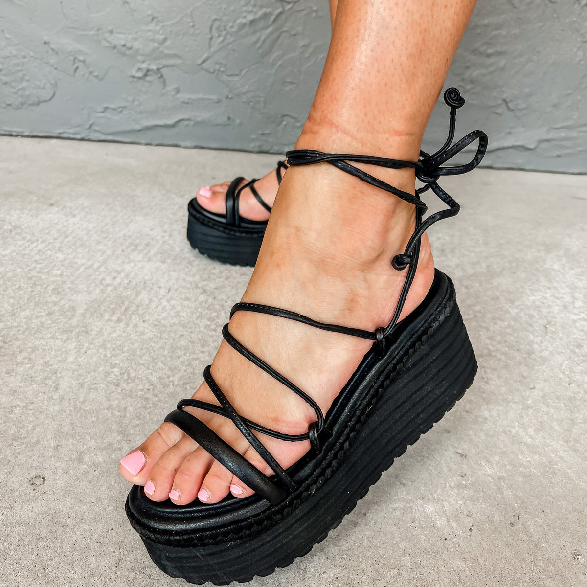 Marc Fisher LTD. Women's Oliver Lace Up Ankle Tie Espadrille Platform Wedge  Sandals | Bloomingdale's