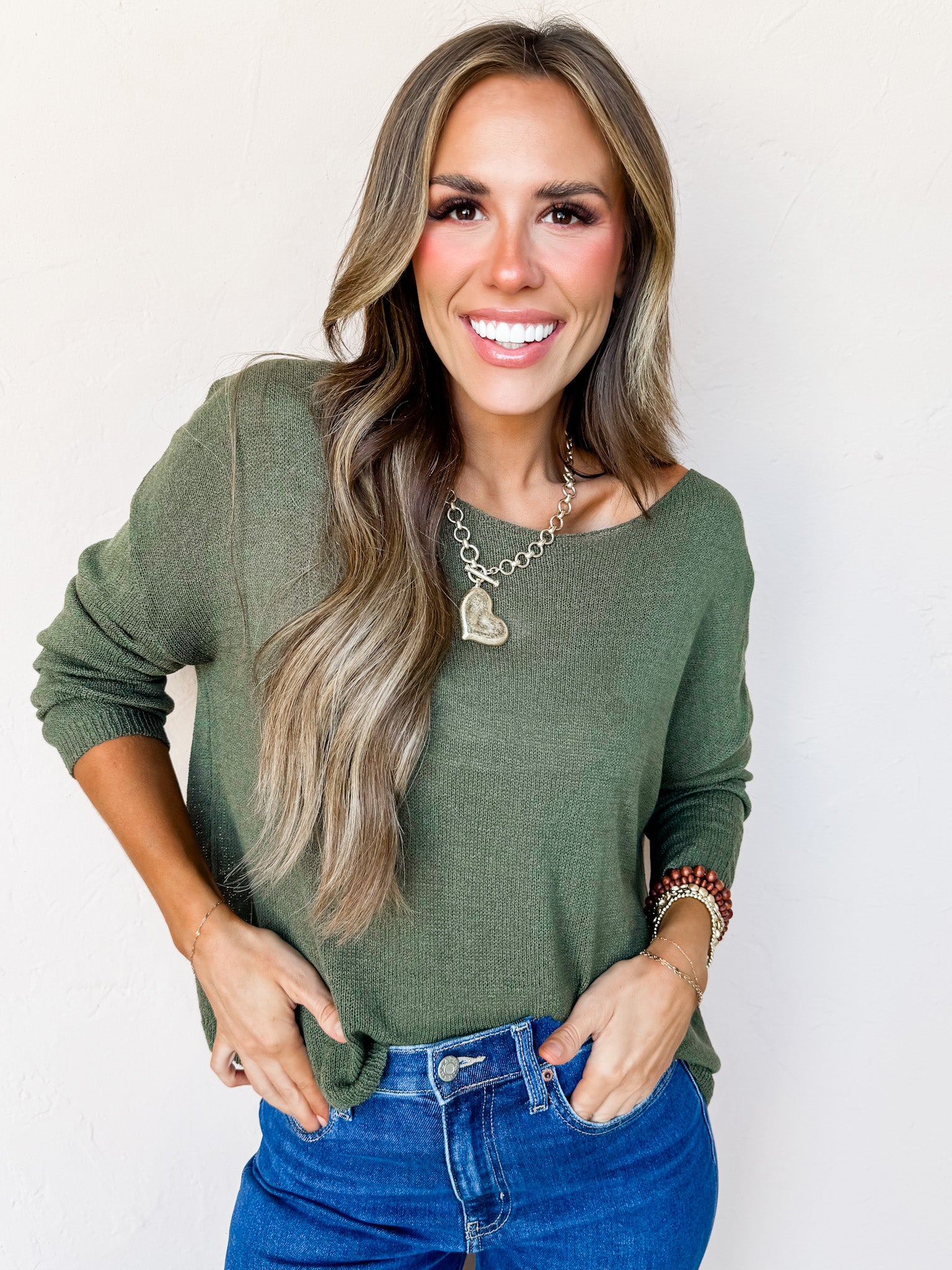 Morning Dew Boat Neck Sweater