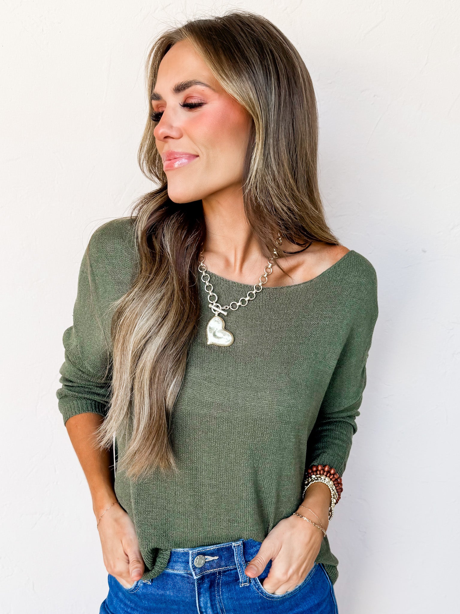 Morning Dew Boat Neck Sweater