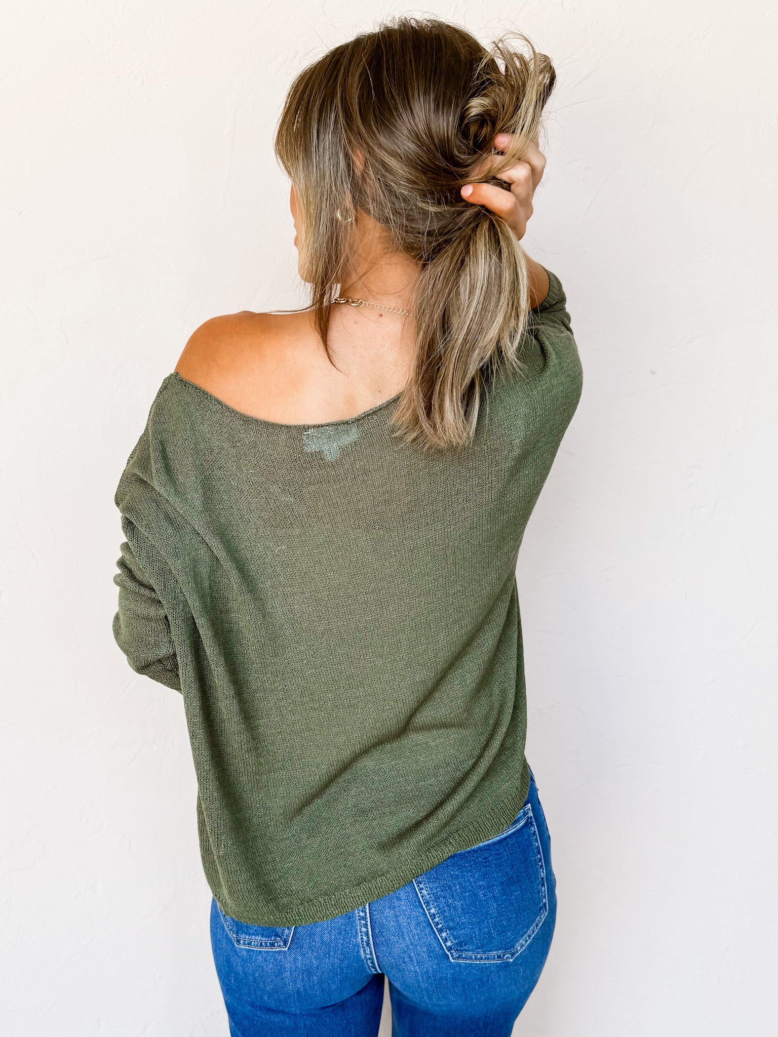 Morning Dew Boat Neck Sweater