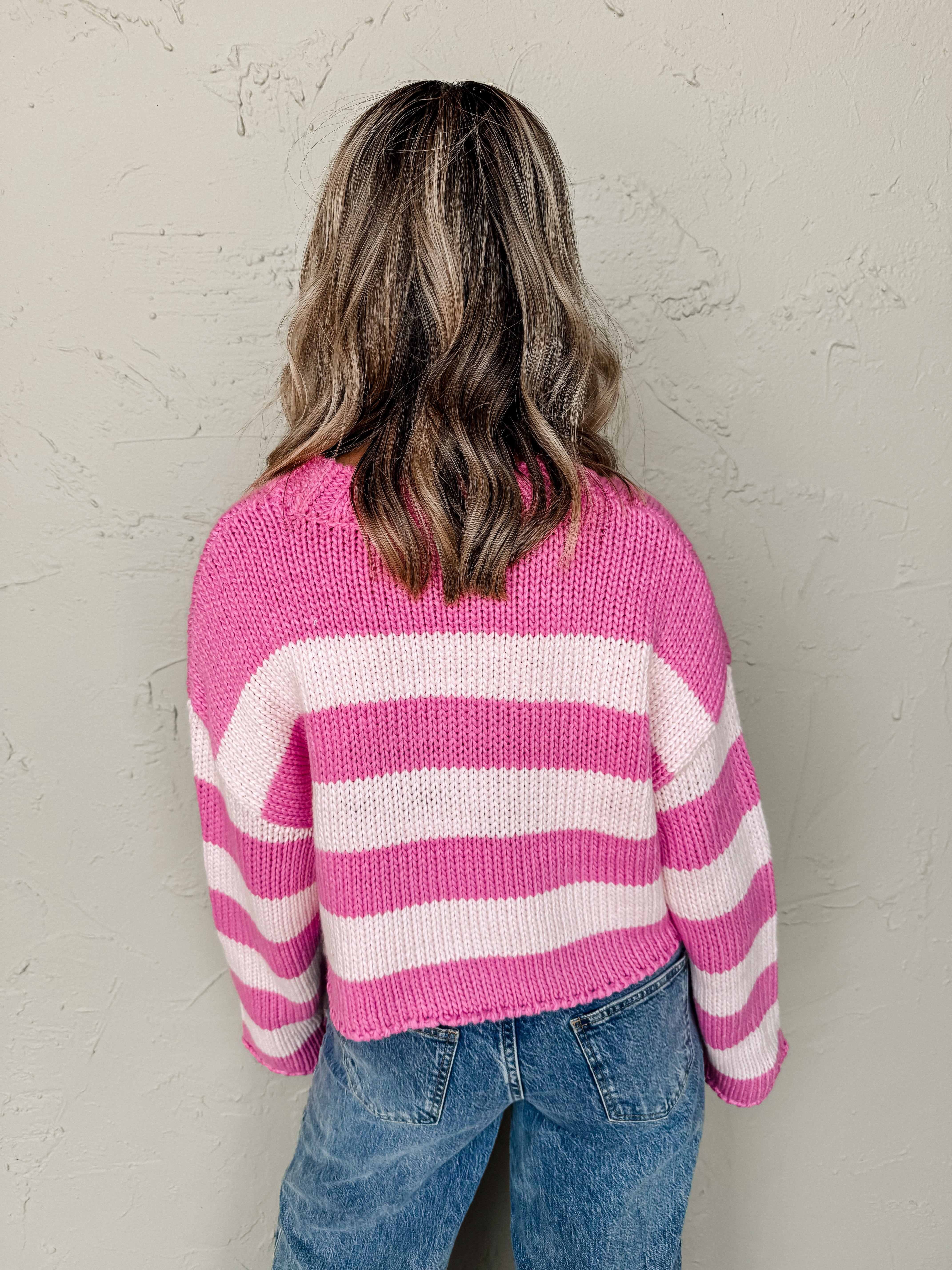 My Own Way Striped Sweater