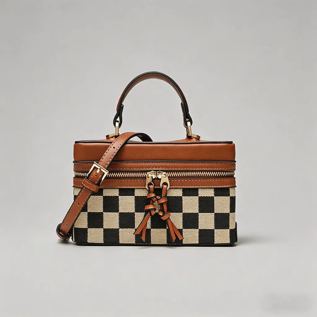Blythe Checkered Crossbody Bag