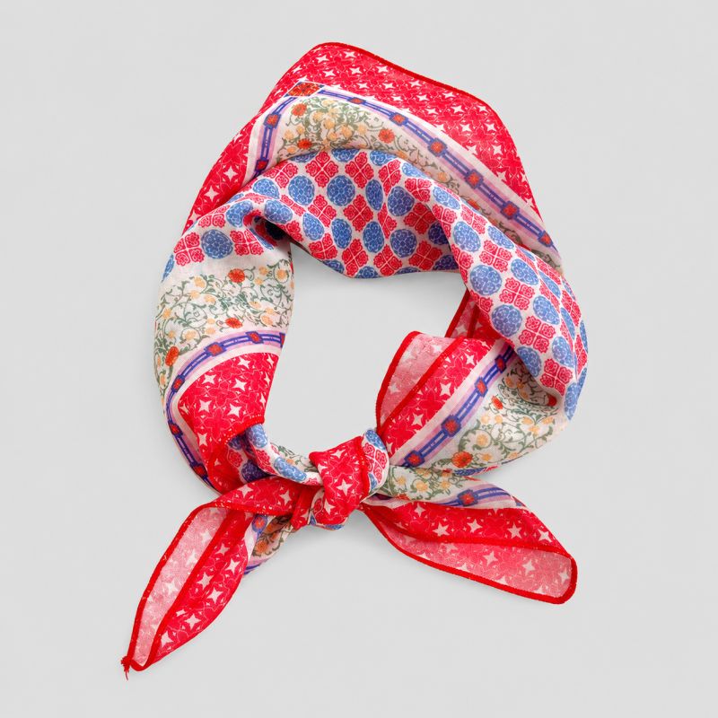 Cybil Print Square Scarf