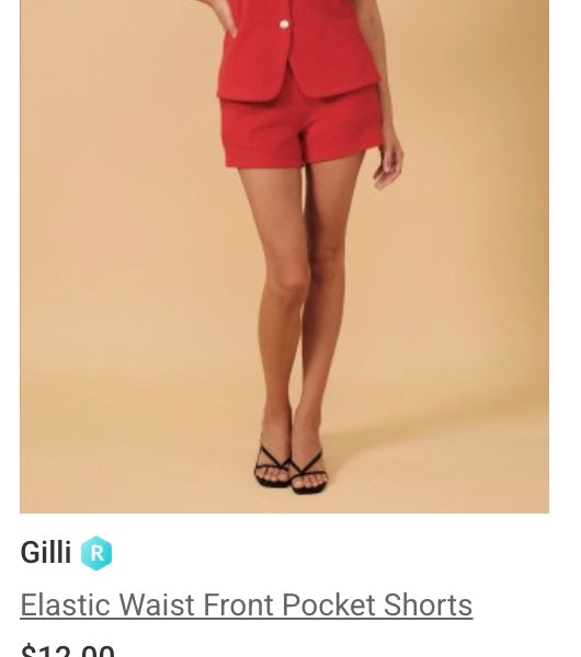 Nicolette Flat Front Shorts