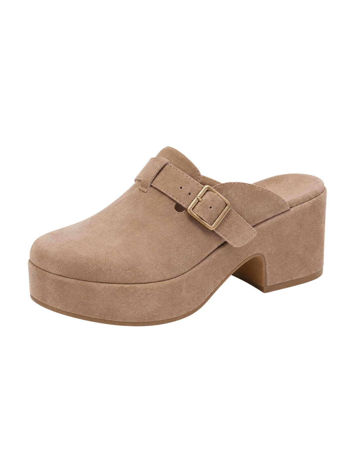 Natosha Suede Platform Mule
