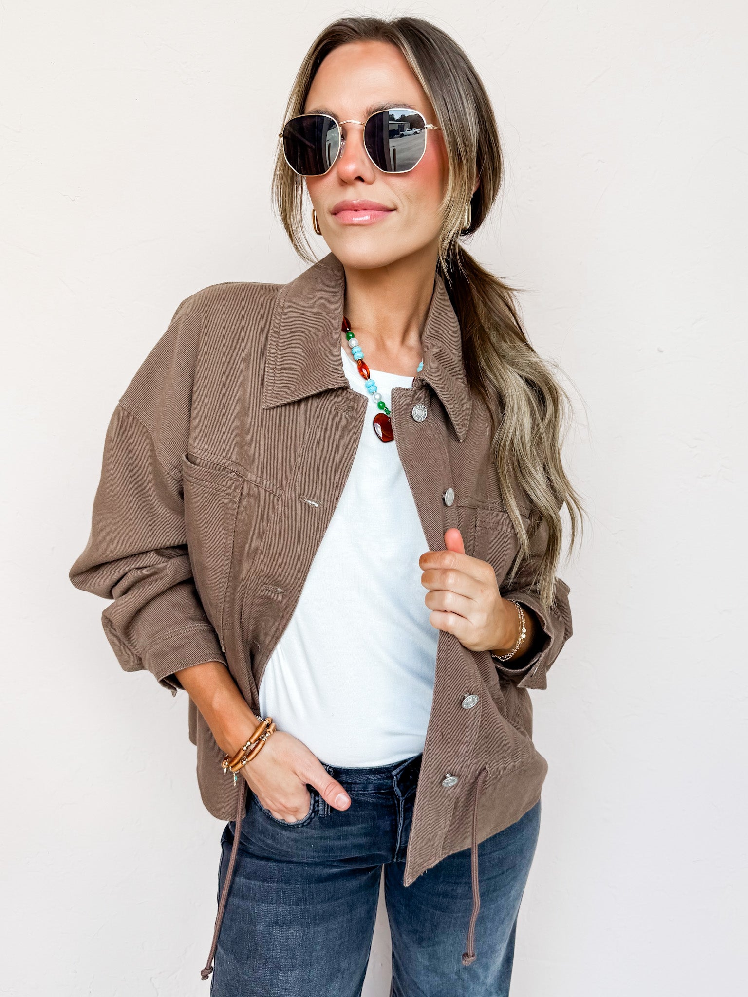 No Ordinary Journey Button Front Jacket