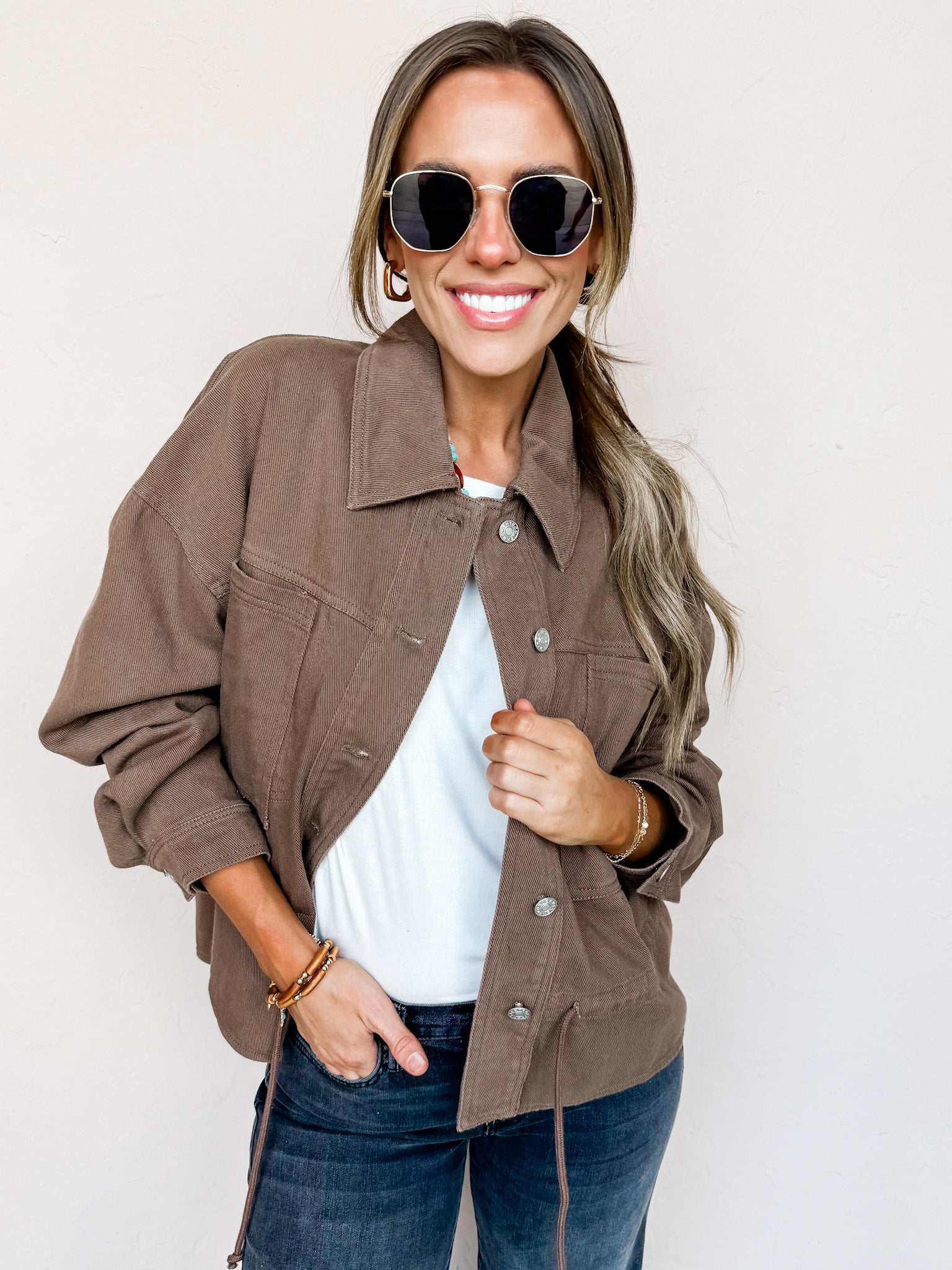 No Ordinary Journey Button Front Jacket